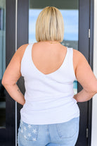 Keep a Secret Rib Knit Tank Tops Ave Shops- Tilden Co.