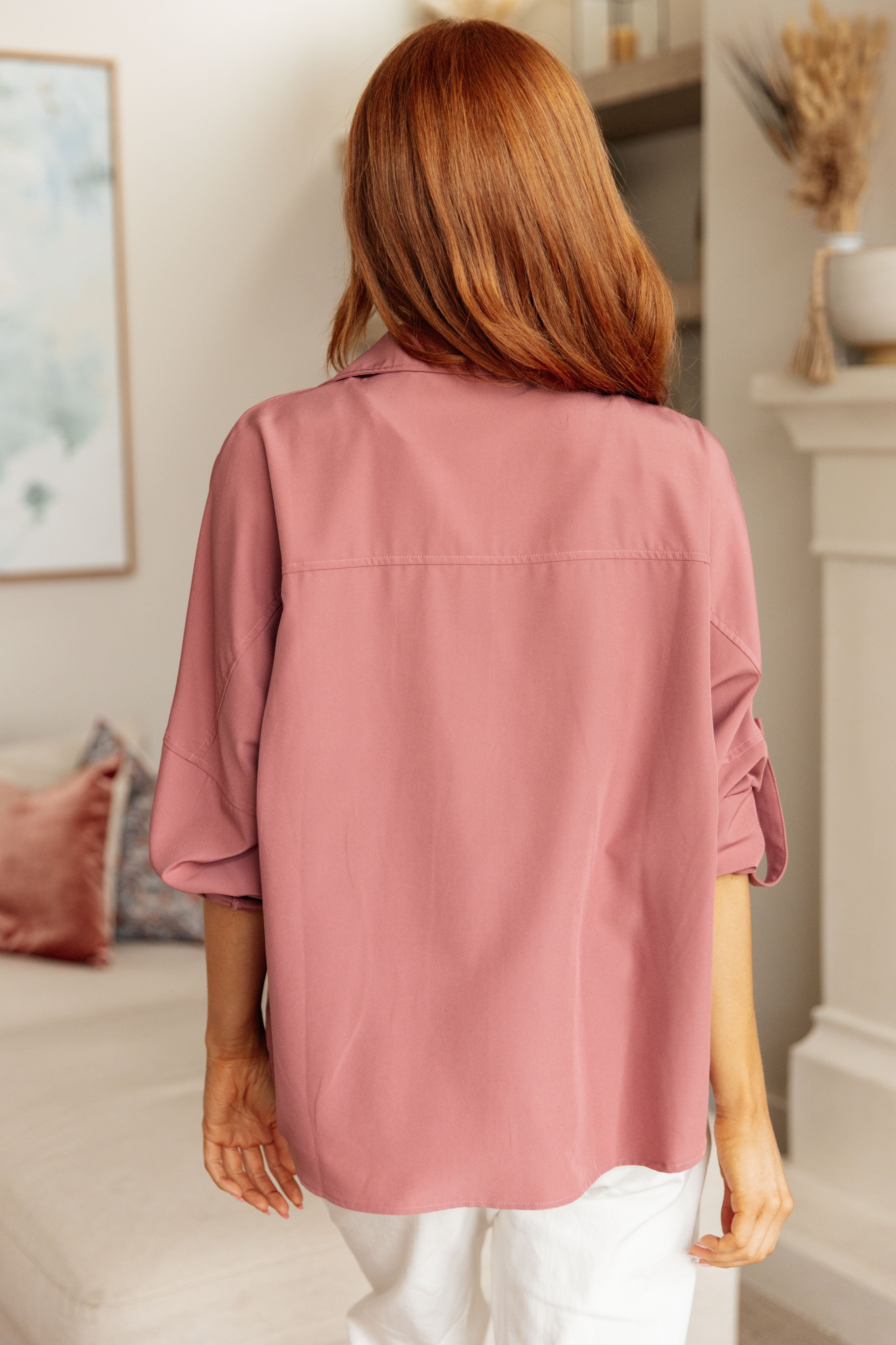 Keep it Profesh Button Up Top T-Shirt Ave Shops- Tilden Co.
