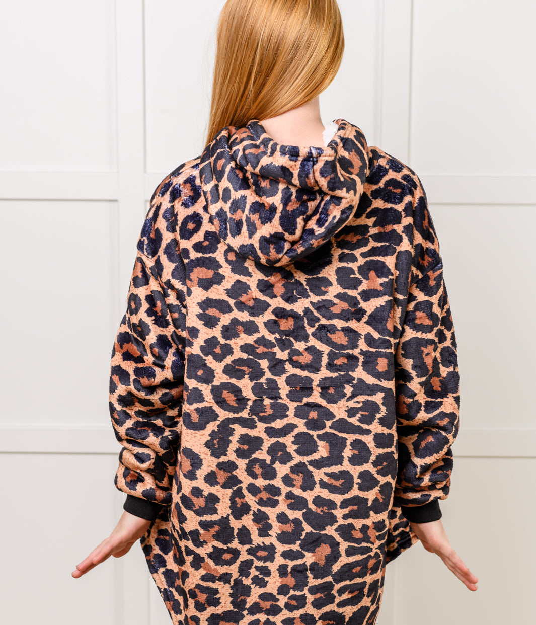 Kids Oversized Hoodie Blanket in Leopard Layers Ave Shops- Tilden Co.