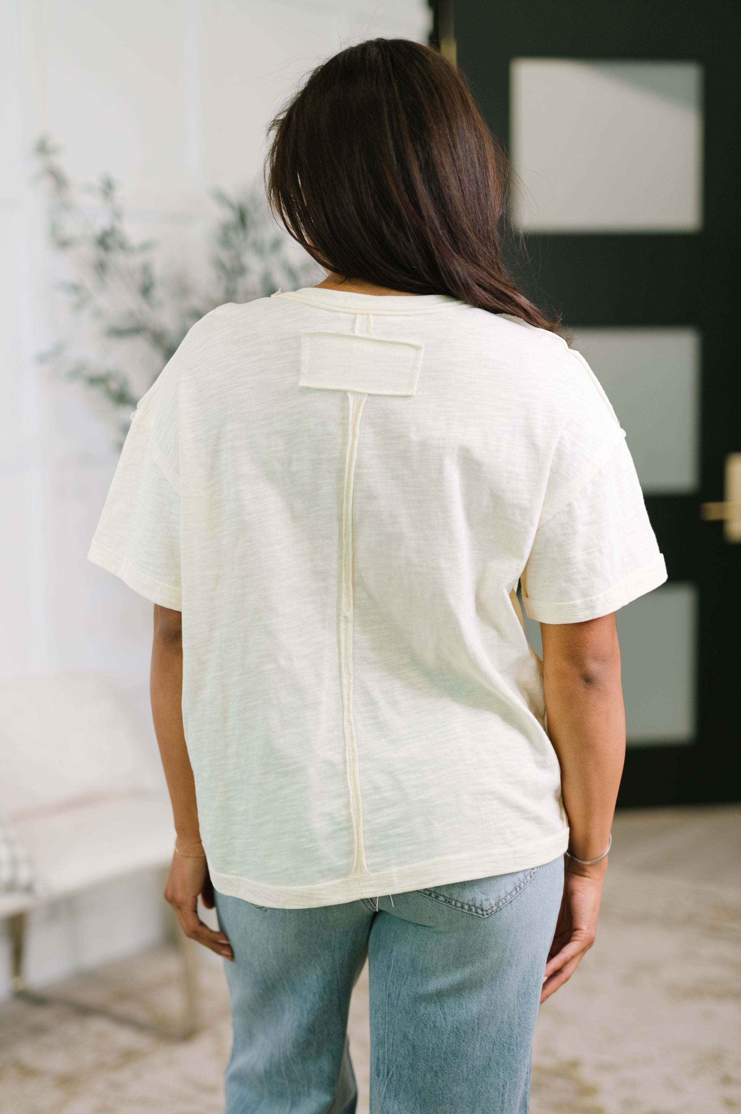 Knee Deep in Flowers We Applique Top Womens Ave Shops- Tilden Co.
