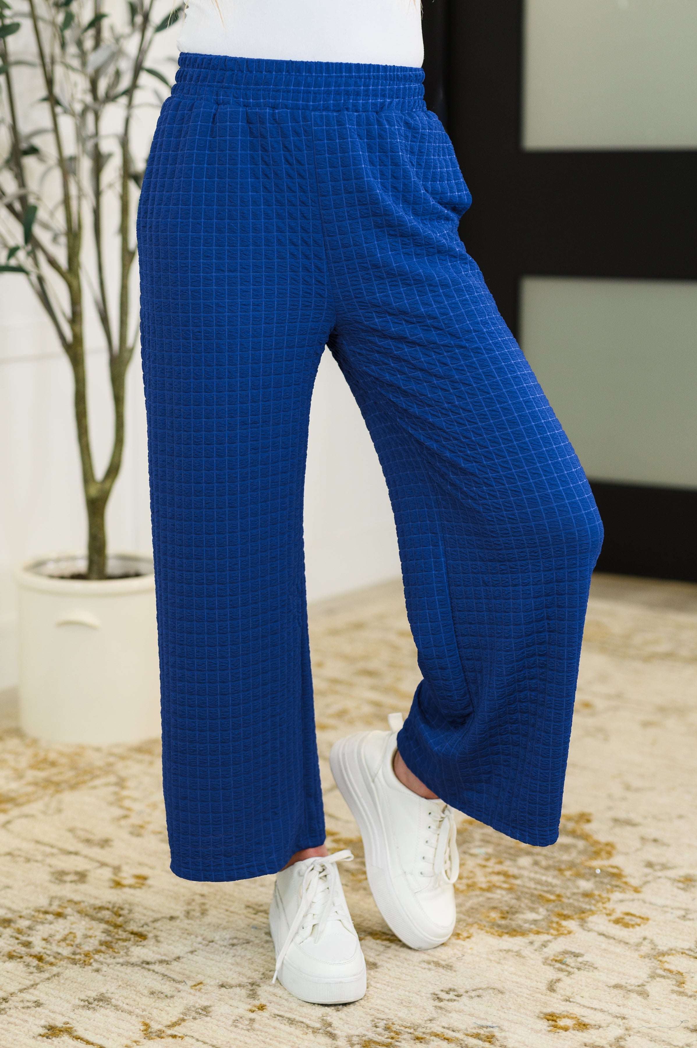 Listen Intently Textured Top and Pants Set Womens Ave Shops- Tilden Co.