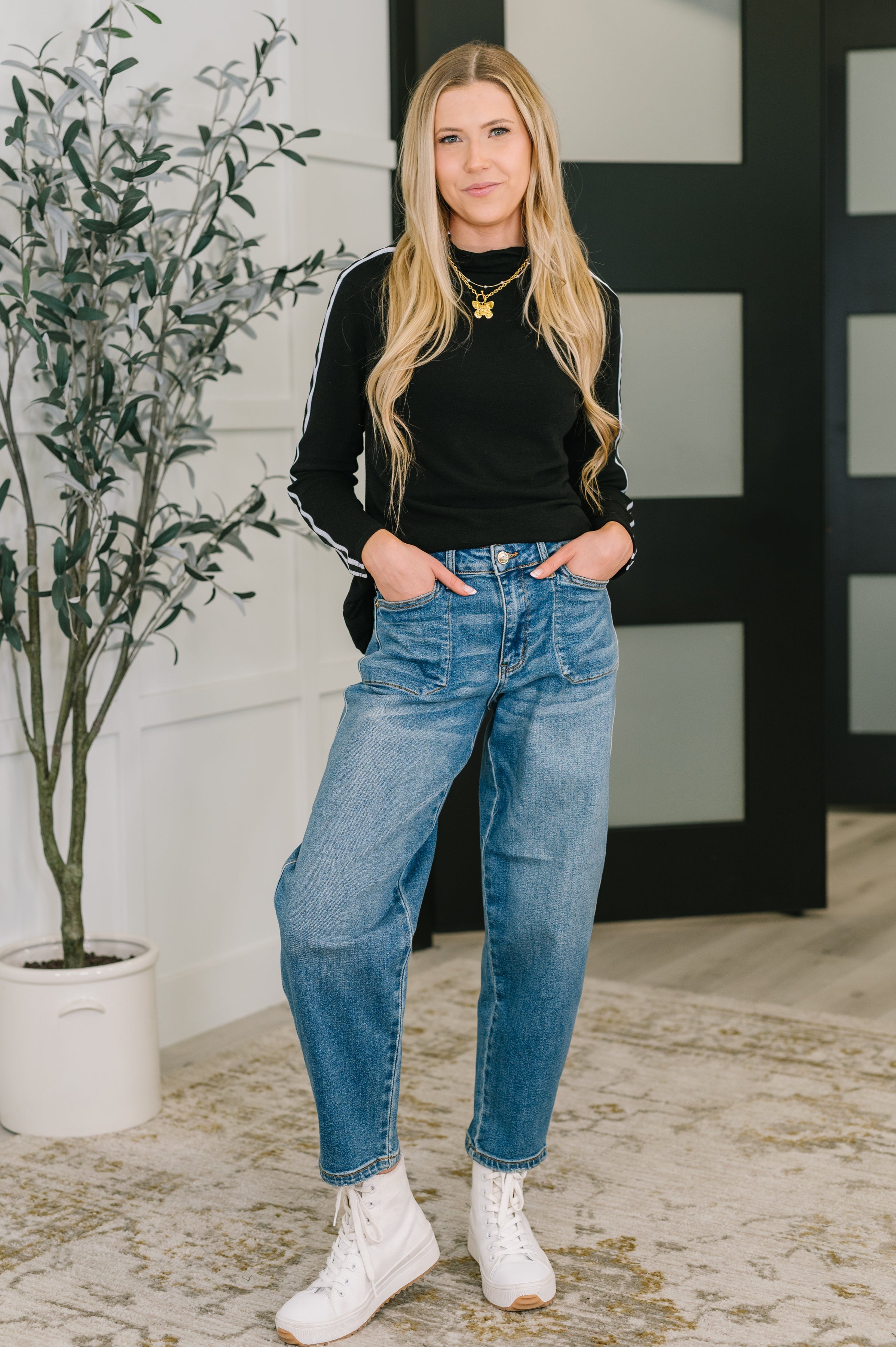 Live Fast High Neck Pullover Womens Ave Shops- Tilden Co.