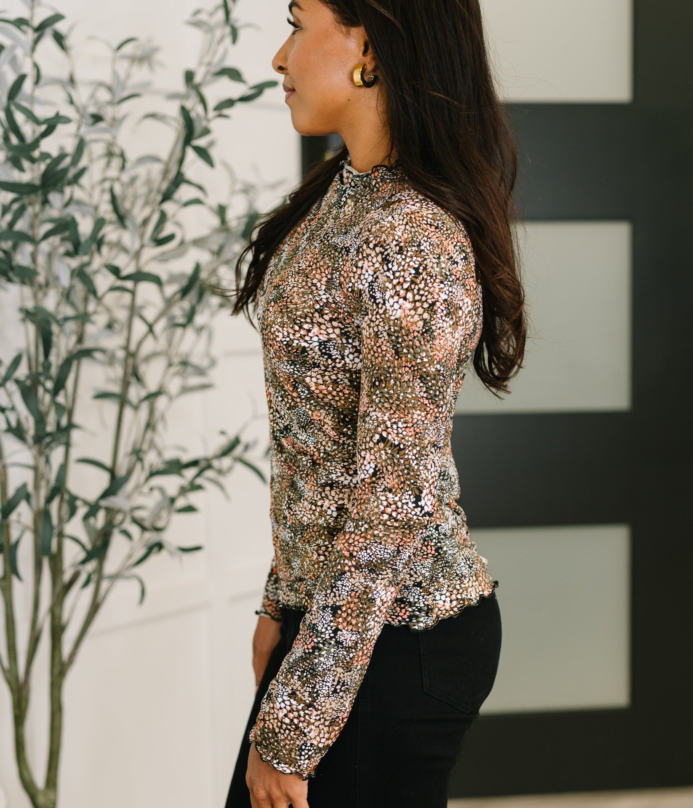 Loud and Proud Long Sleeve Lettuce Hem Top Womens Ave Shops- Tilden Co.