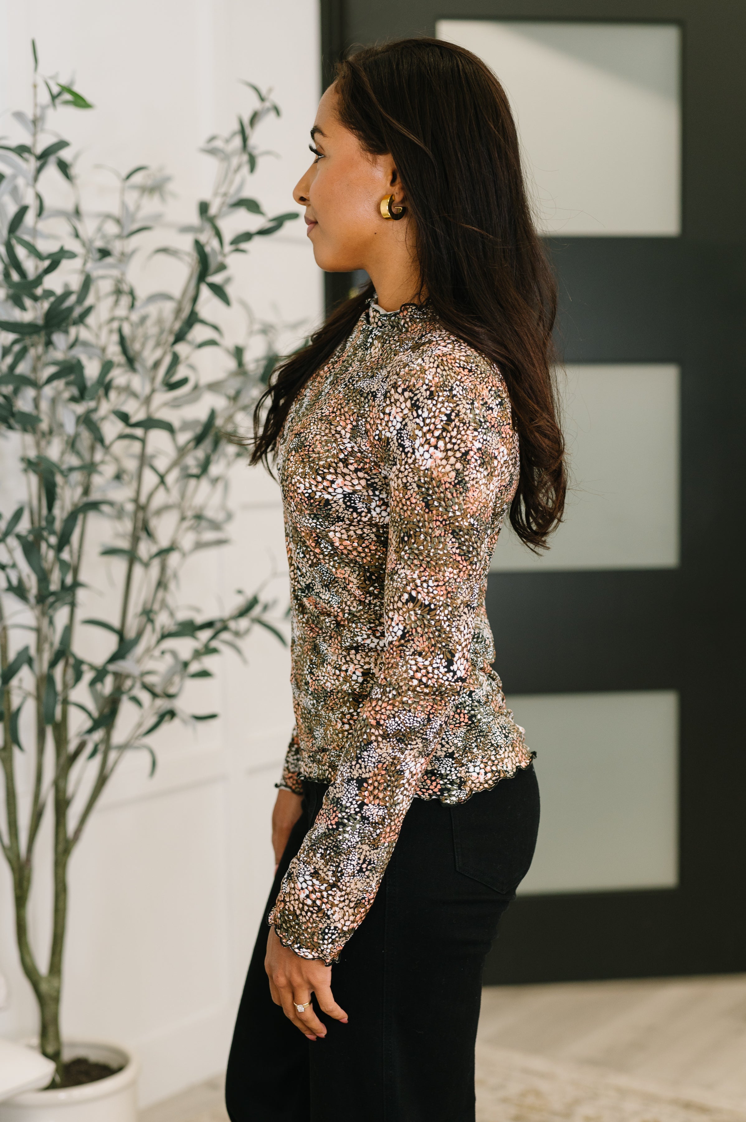 Loud and Proud Long Sleeve Lettuce Hem Top Womens Ave Shops- Tilden Co.