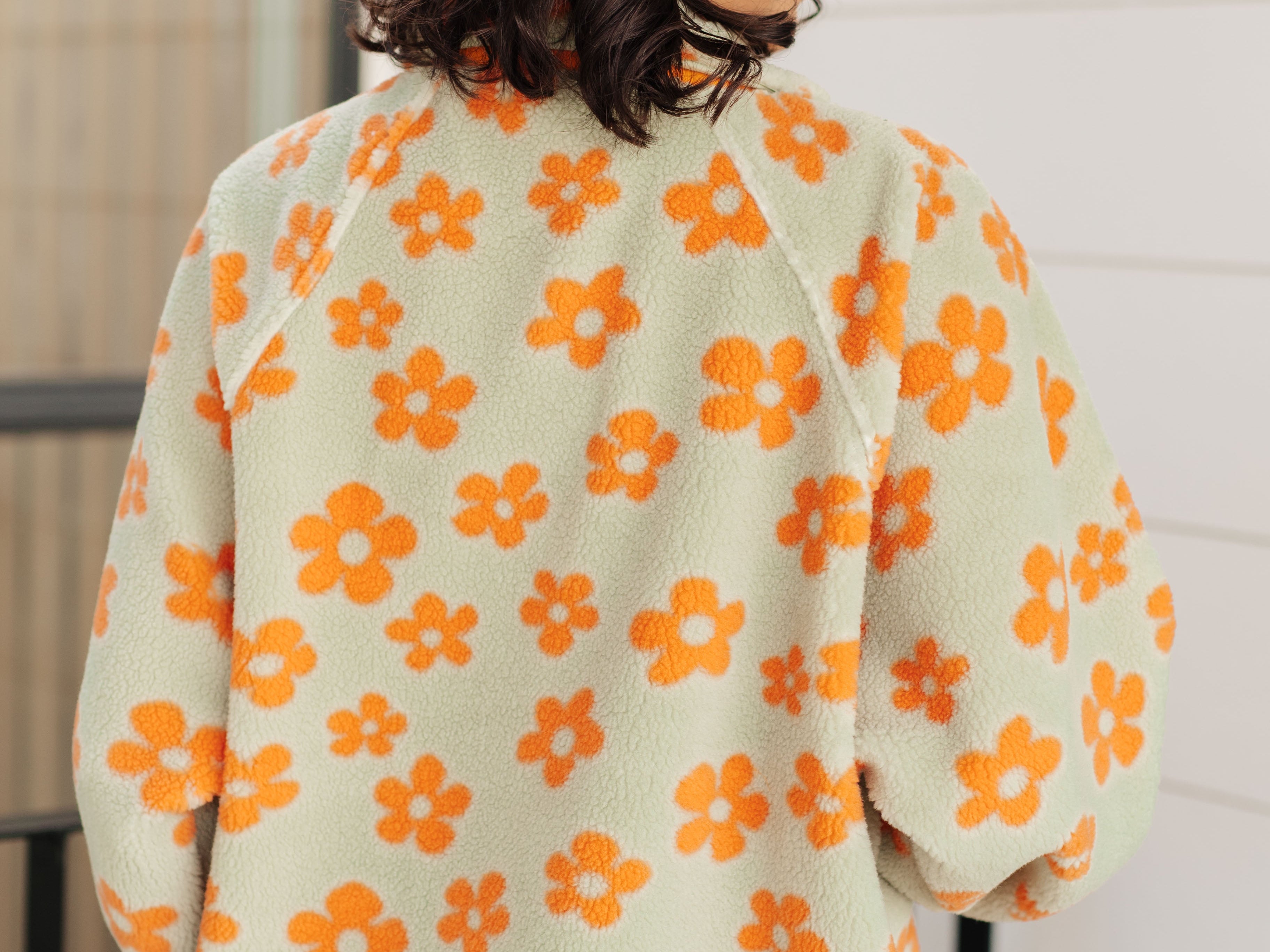 Love It Don't Leave It Floral Fleece Jacket Layers Ave Shops- Tilden Co.