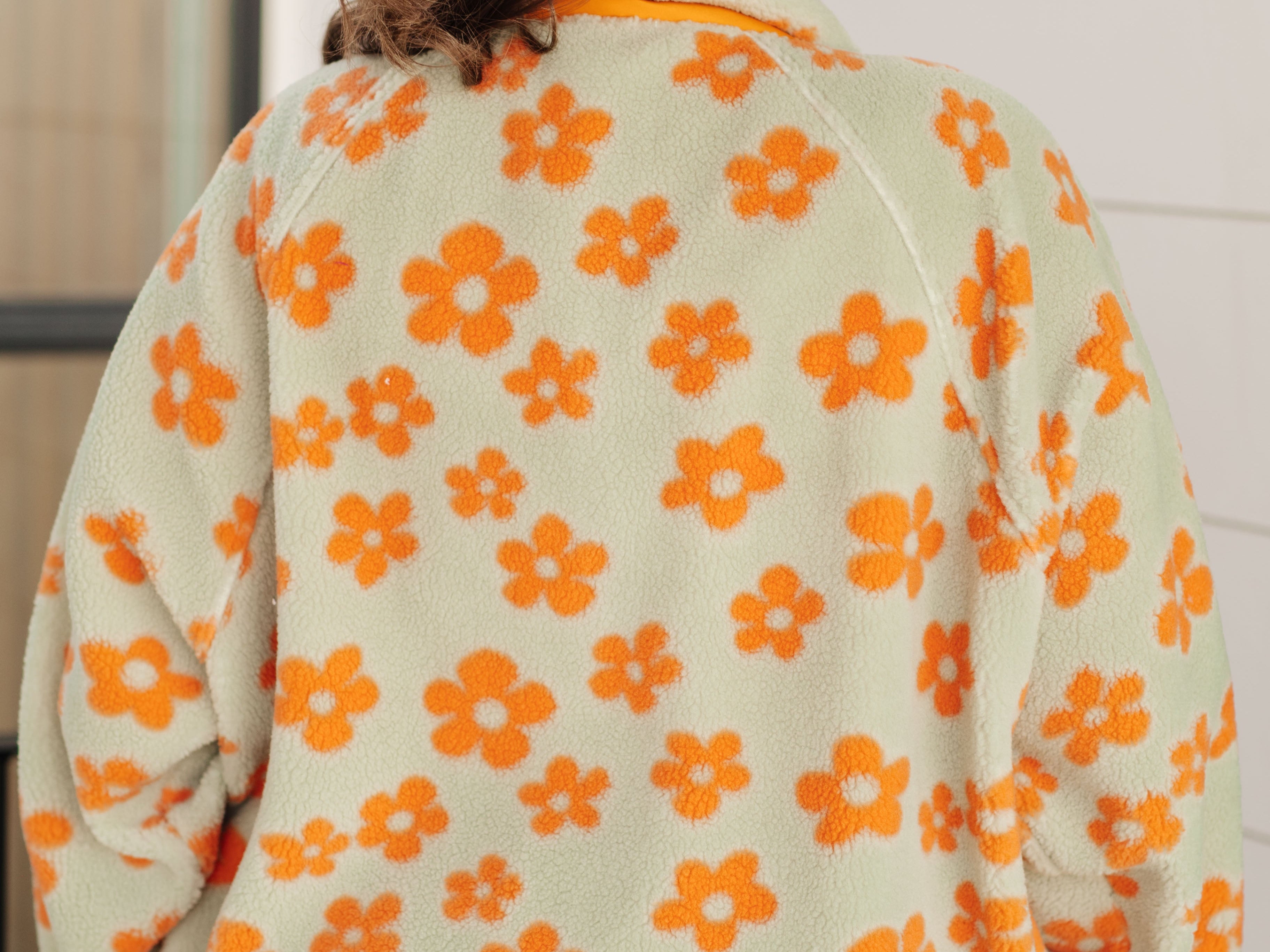 Love It Don't Leave It Floral Fleece Jacket Layers Ave Shops- Tilden Co.