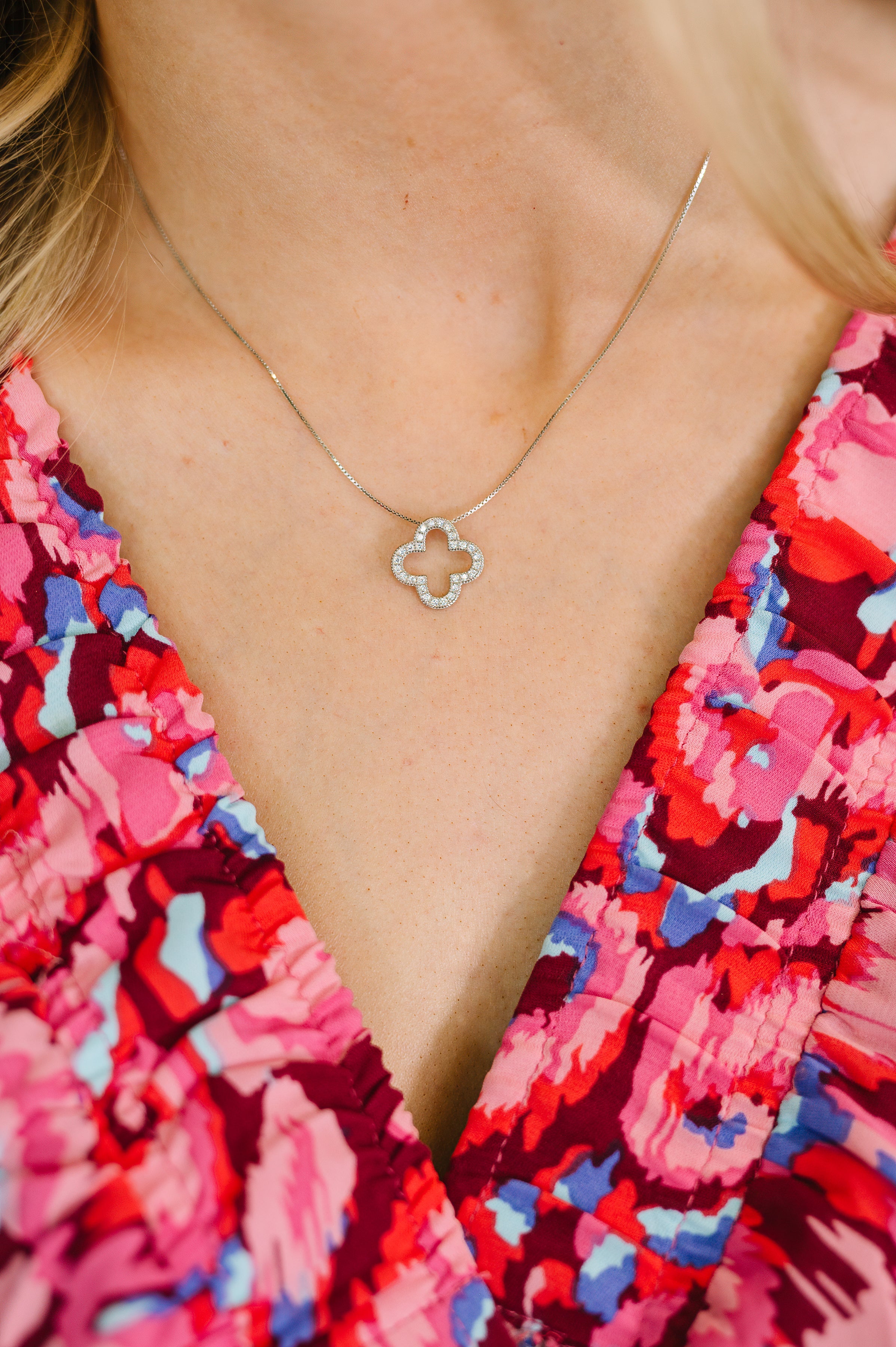 Lucky Girl Syndrome Sterling Silver Pendant Necklace Womens Ave Shops- Tilden Co.
