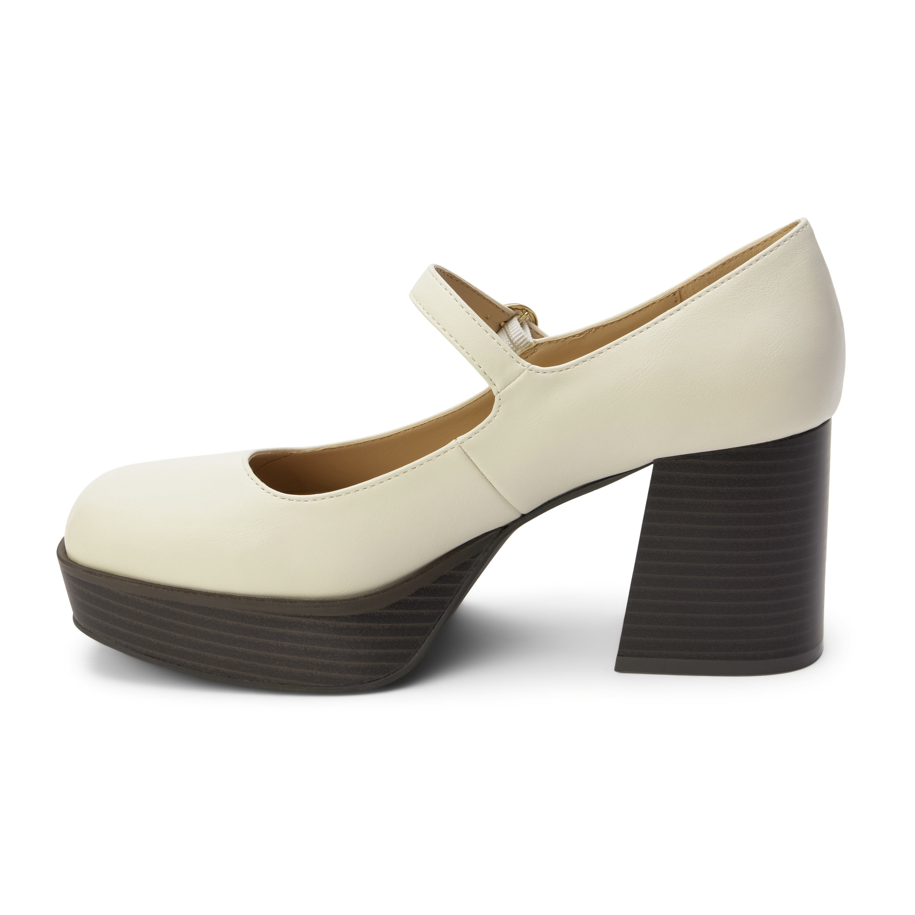 Matilda Platform Heel in Bone Heel Ave Shops- Tilden Co.