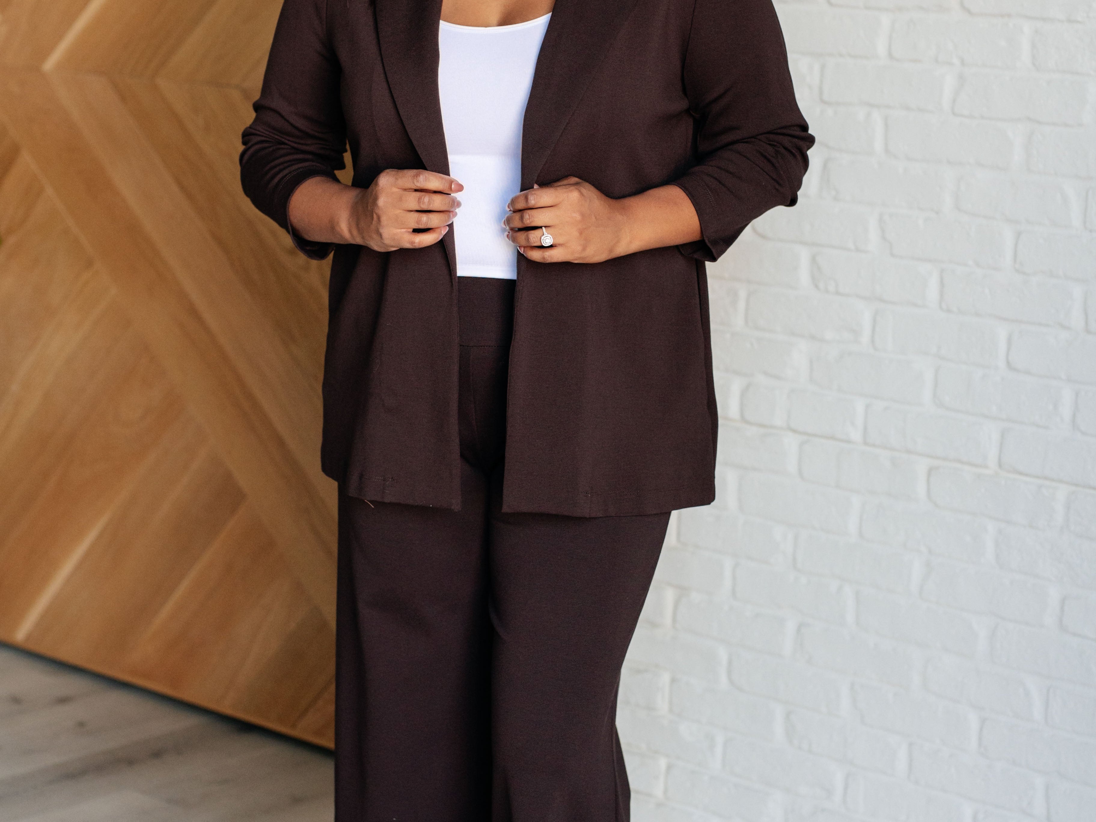 Magic Wide Leg Crop Pants in Chocolate Bottoms Ave Shops- Tilden Co.