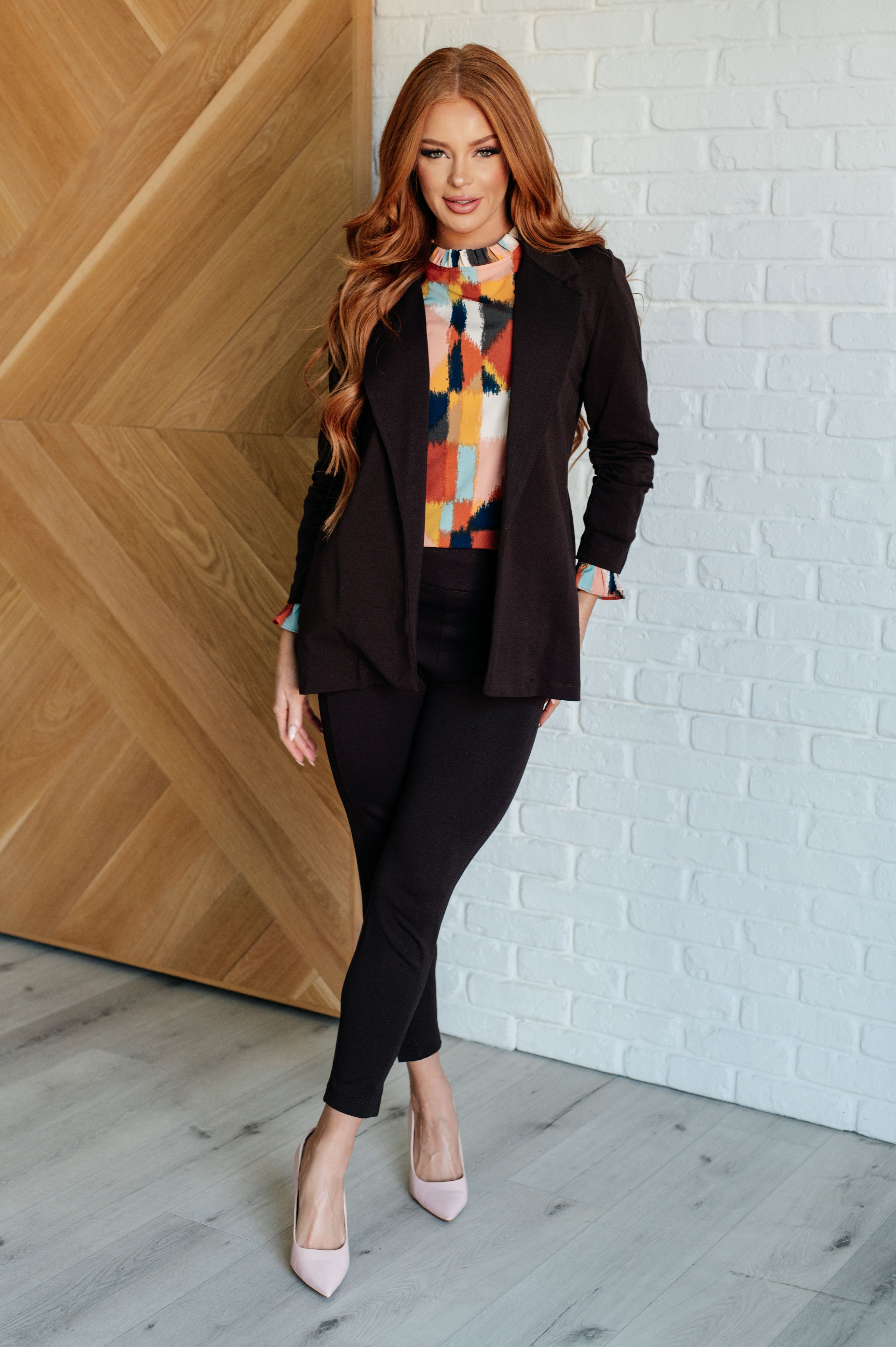 Magic Ankle Crop Skinny Pants in Chocolate Bottoms Ave Shops- Tilden Co.