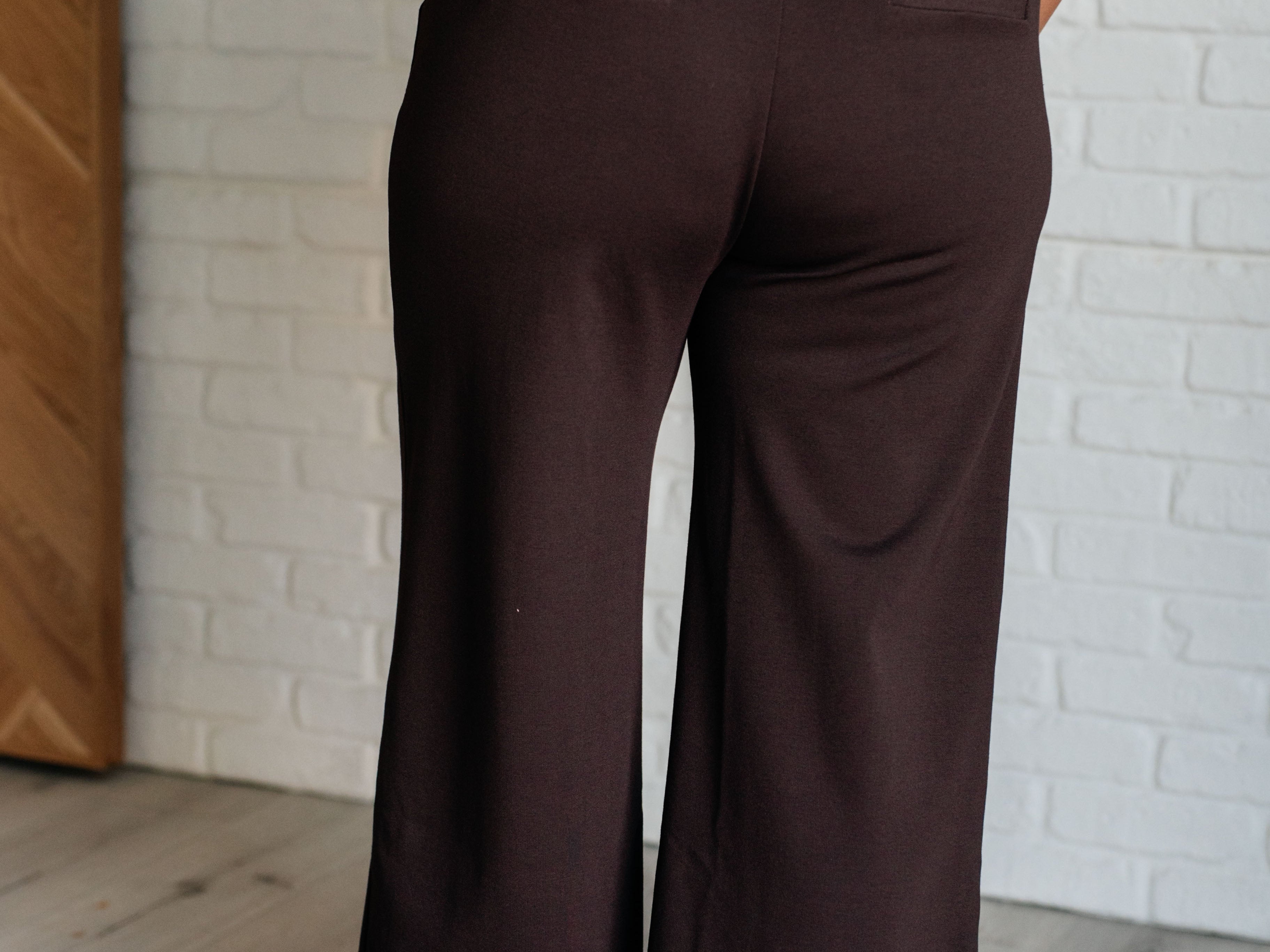 Magic Wide Leg Crop Pants in Chocolate Bottoms Ave Shops- Tilden Co.