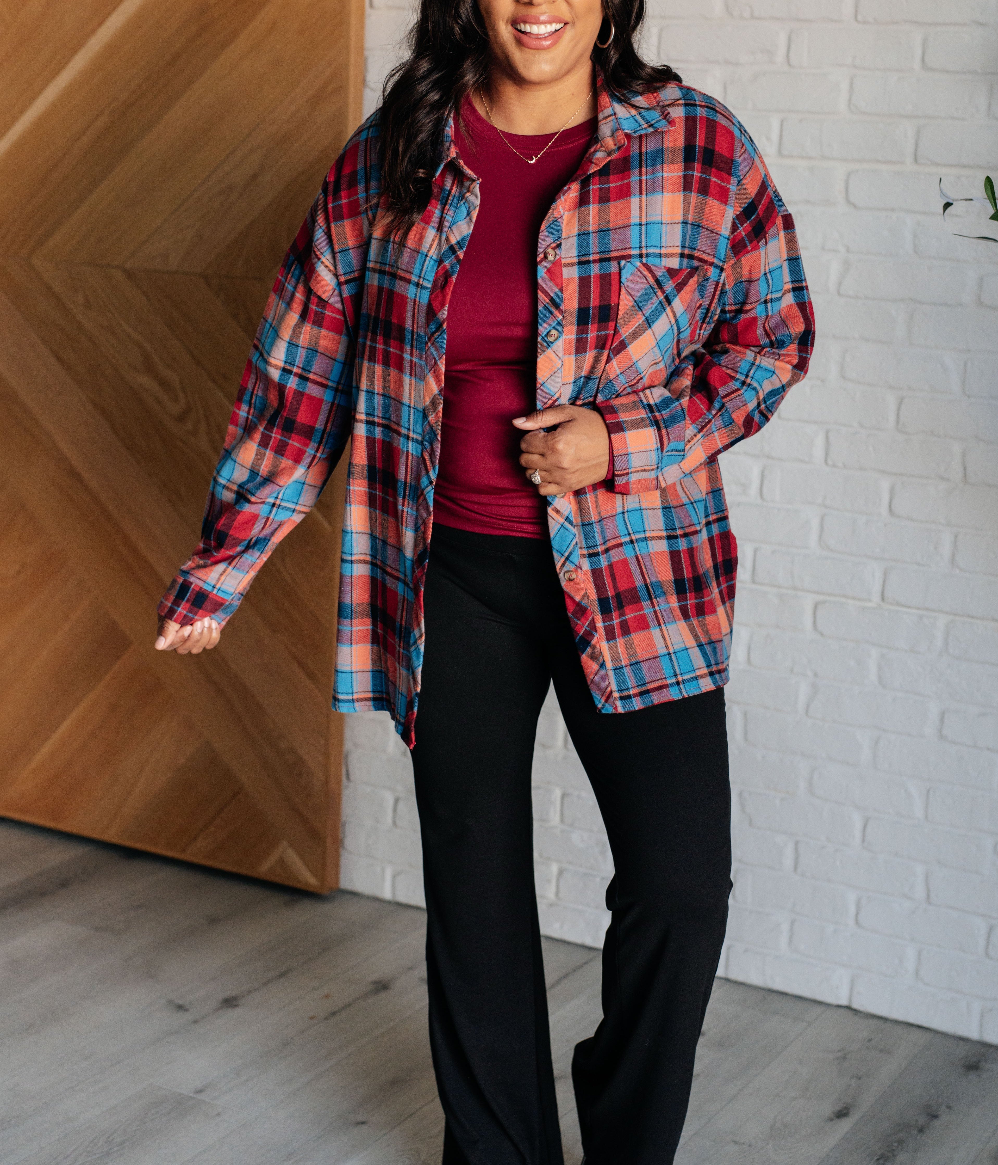 Make it Make Sense Plaid Button Up Tops Ave Shops- Tilden Co.