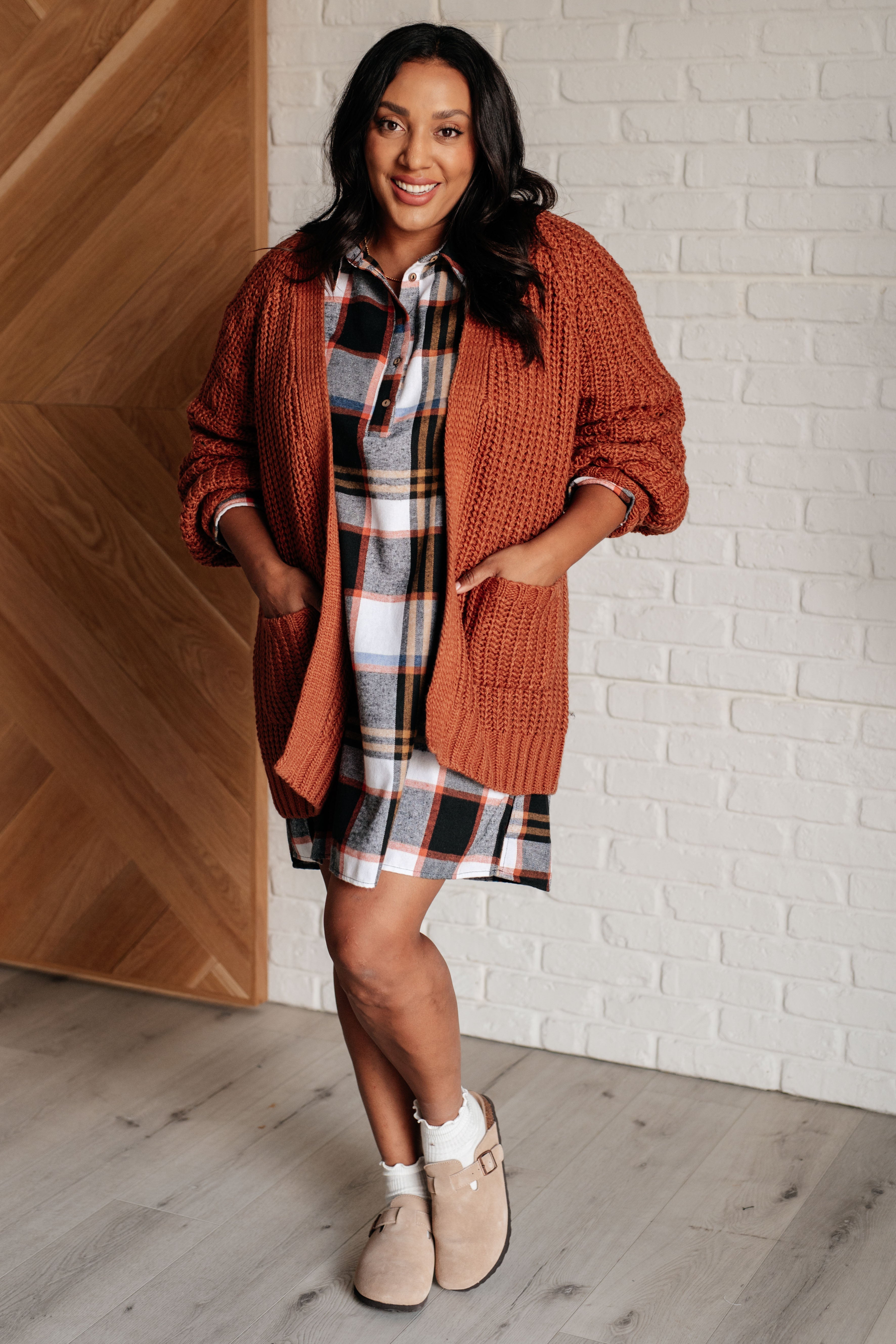 Make it Right Plaid Shirt Dress Dresses Ave Shops- Tilden Co.