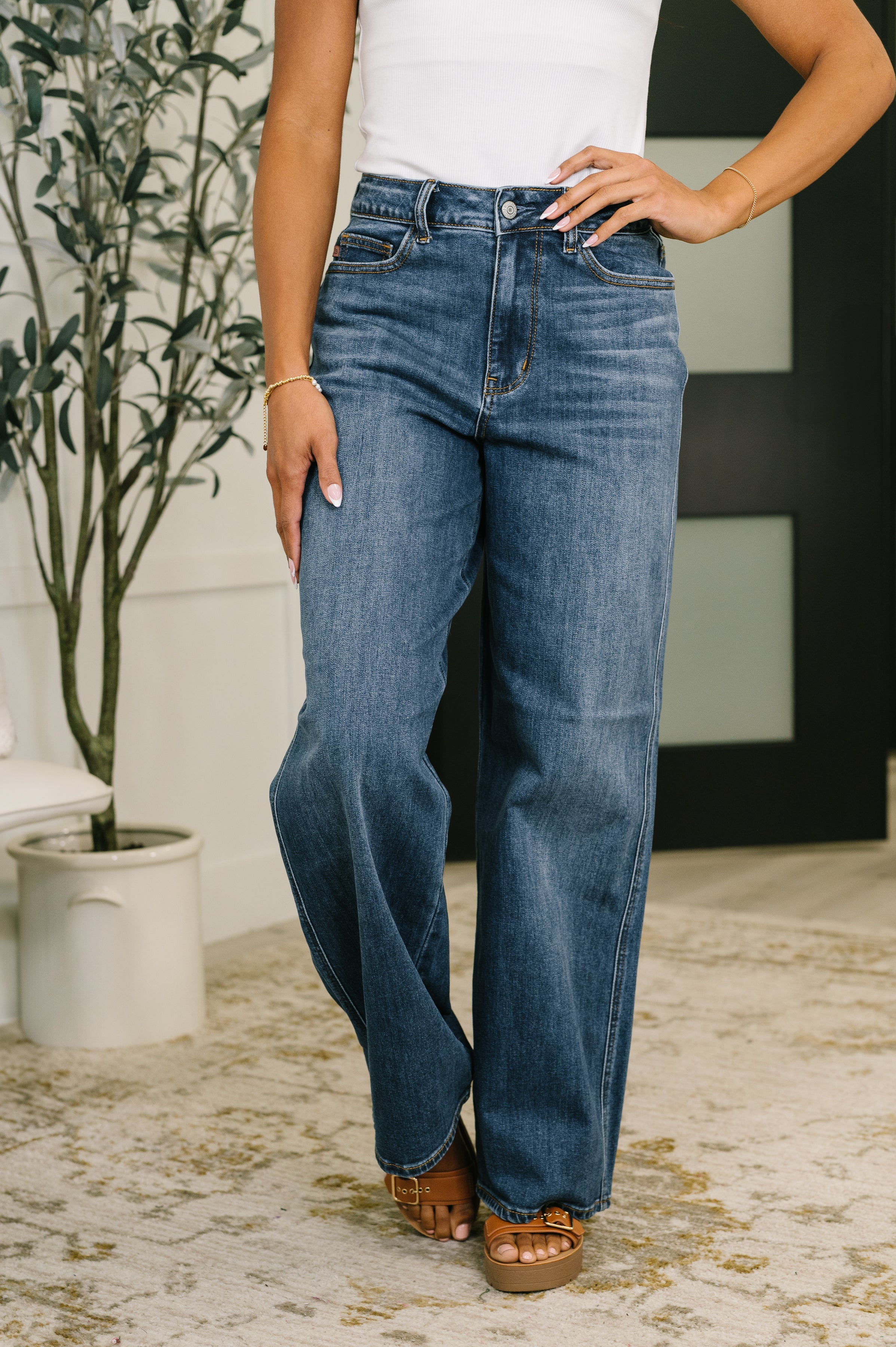 Marie High Waist Wilhelmina Baggy Jeans Jeans Ave Shops- Tilden Co.