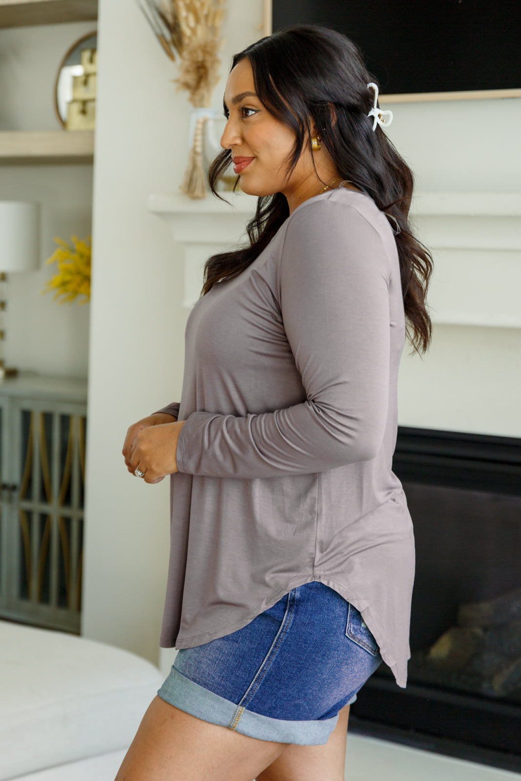 Me Time Long Sleeve Top Tops Ave Shops- Tilden Co.