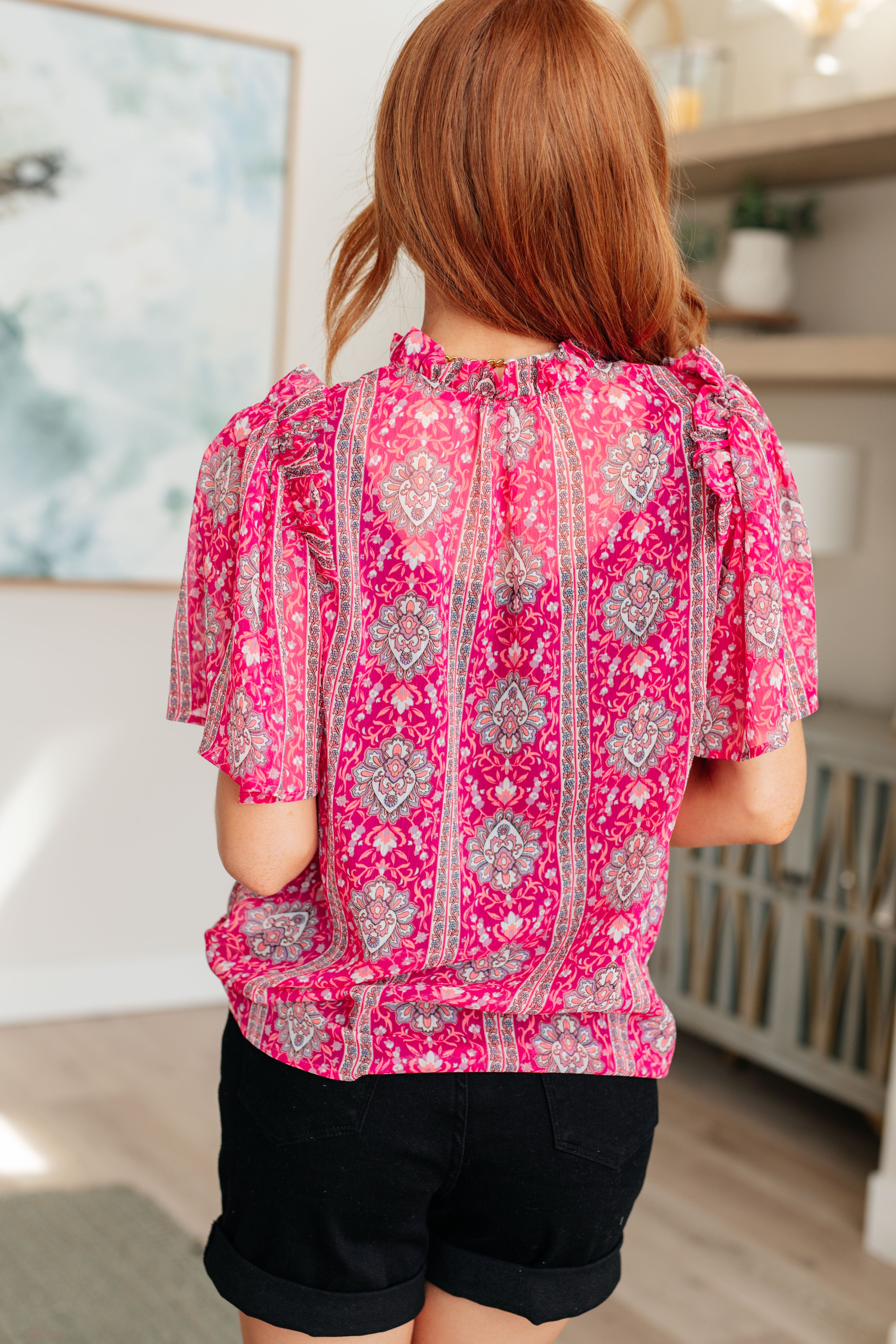 Moments Like This V-Neck Bell Sleeve Blouse Blouse Ave Shops- Tilden Co.