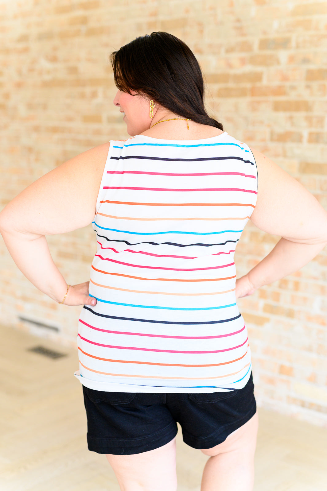 Need A Favor Colorful Henley Tank Tank Top Ave Shops- Tilden Co.