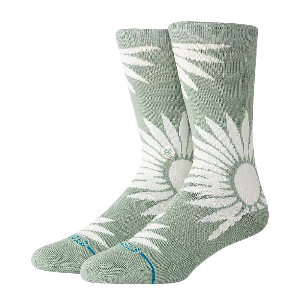 Stance Men's Radial Burst Crew Socks - Sea Green Crew Socks Stance- Tilden Co.