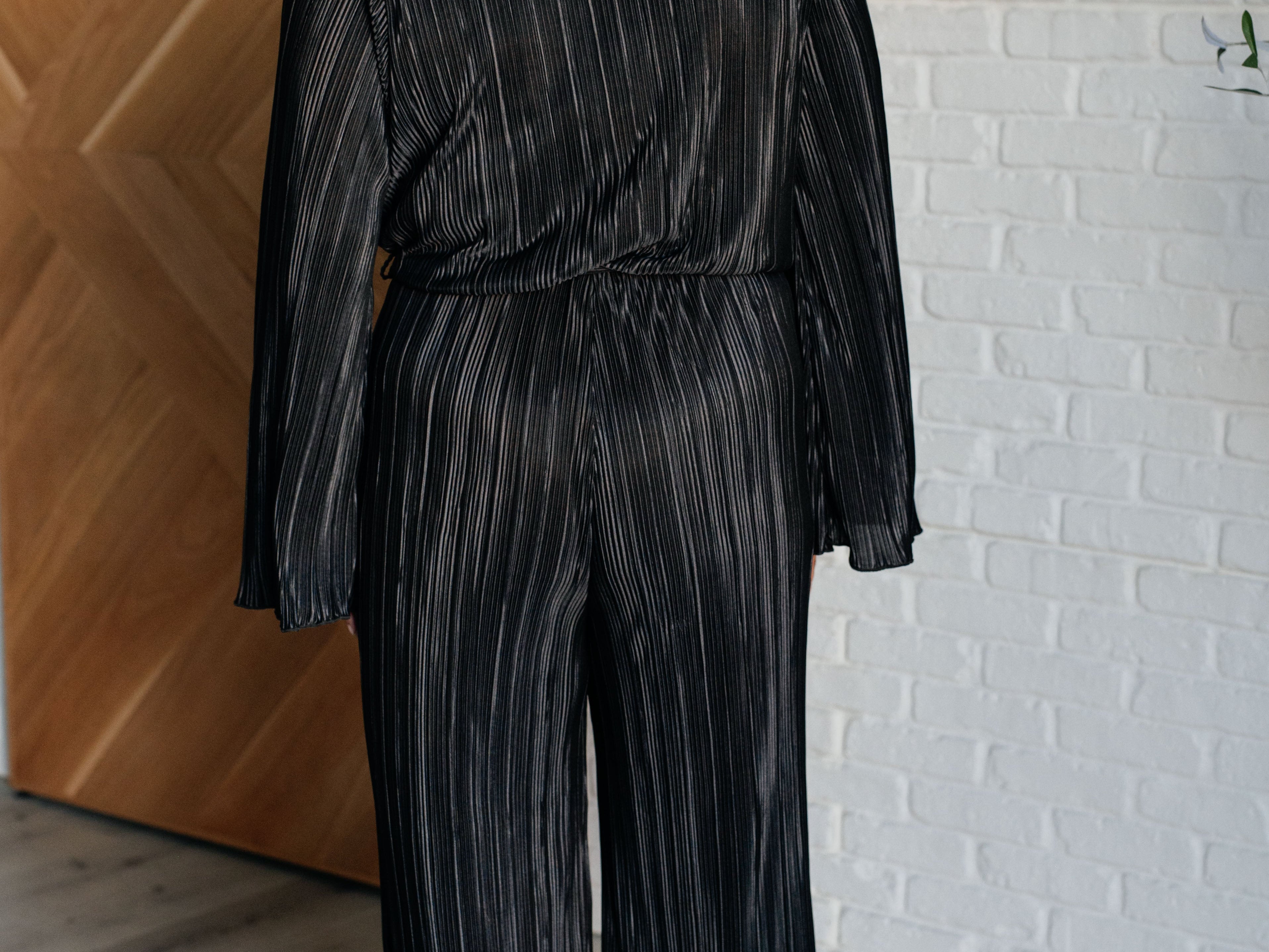 Night Out Plisse Jumpsuit Jumpsuits & Rompers Ave Shops- Tilden Co.