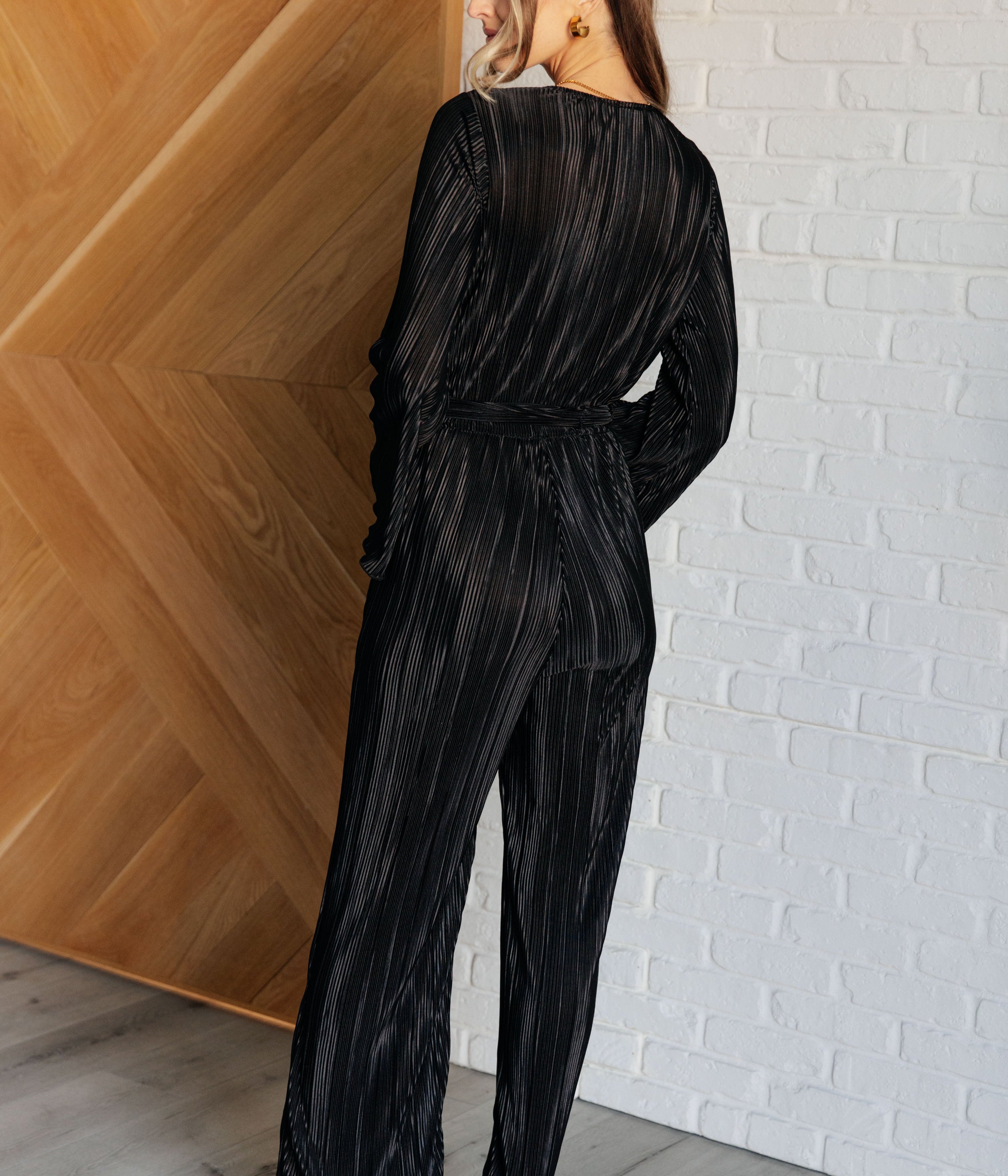 Night Out Plisse Jumpsuit Jumpsuits & Rompers Ave Shops- Tilden Co.