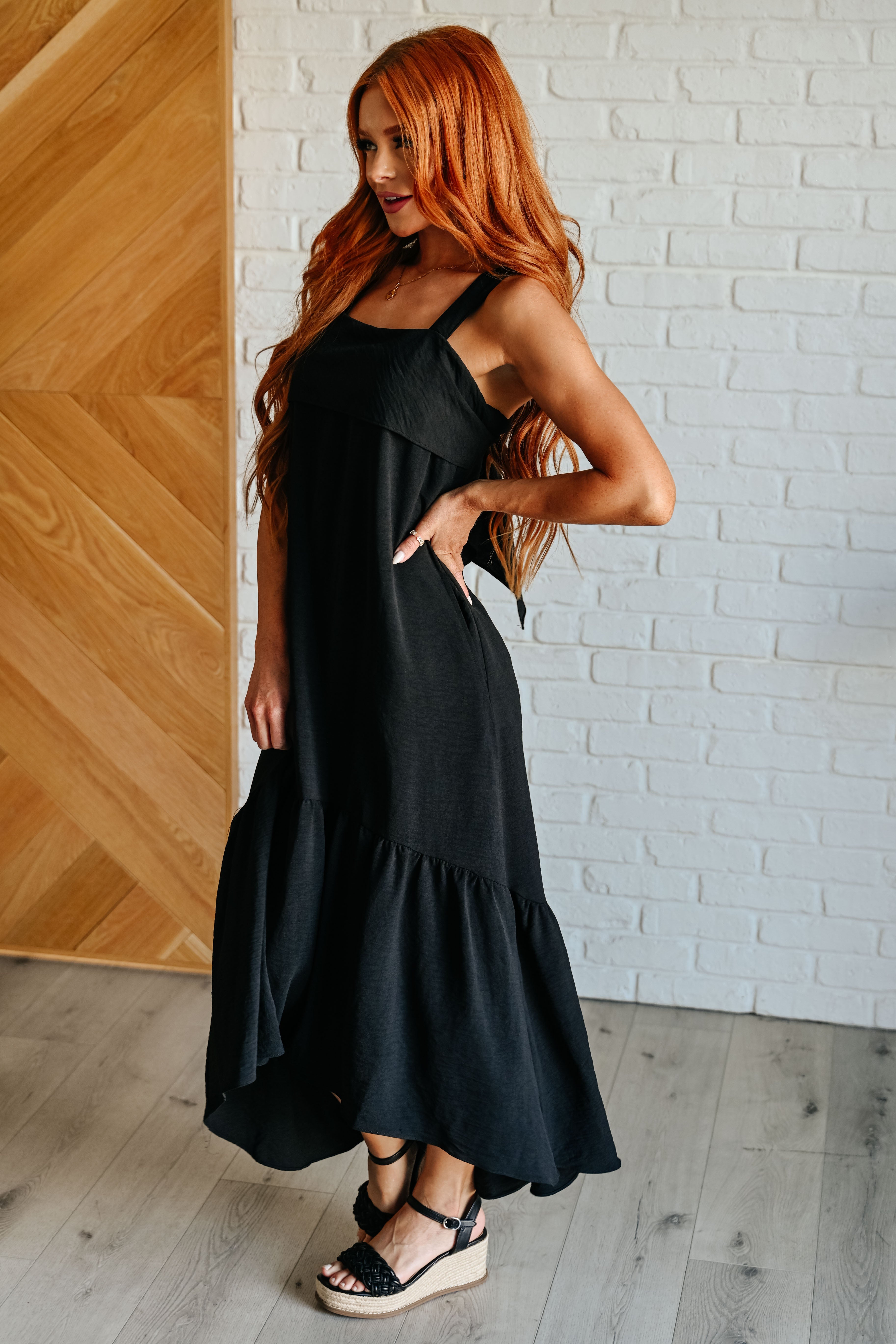 Nightlife Tie Back Maxi Dress Dresses Ave Shops- Tilden Co.
