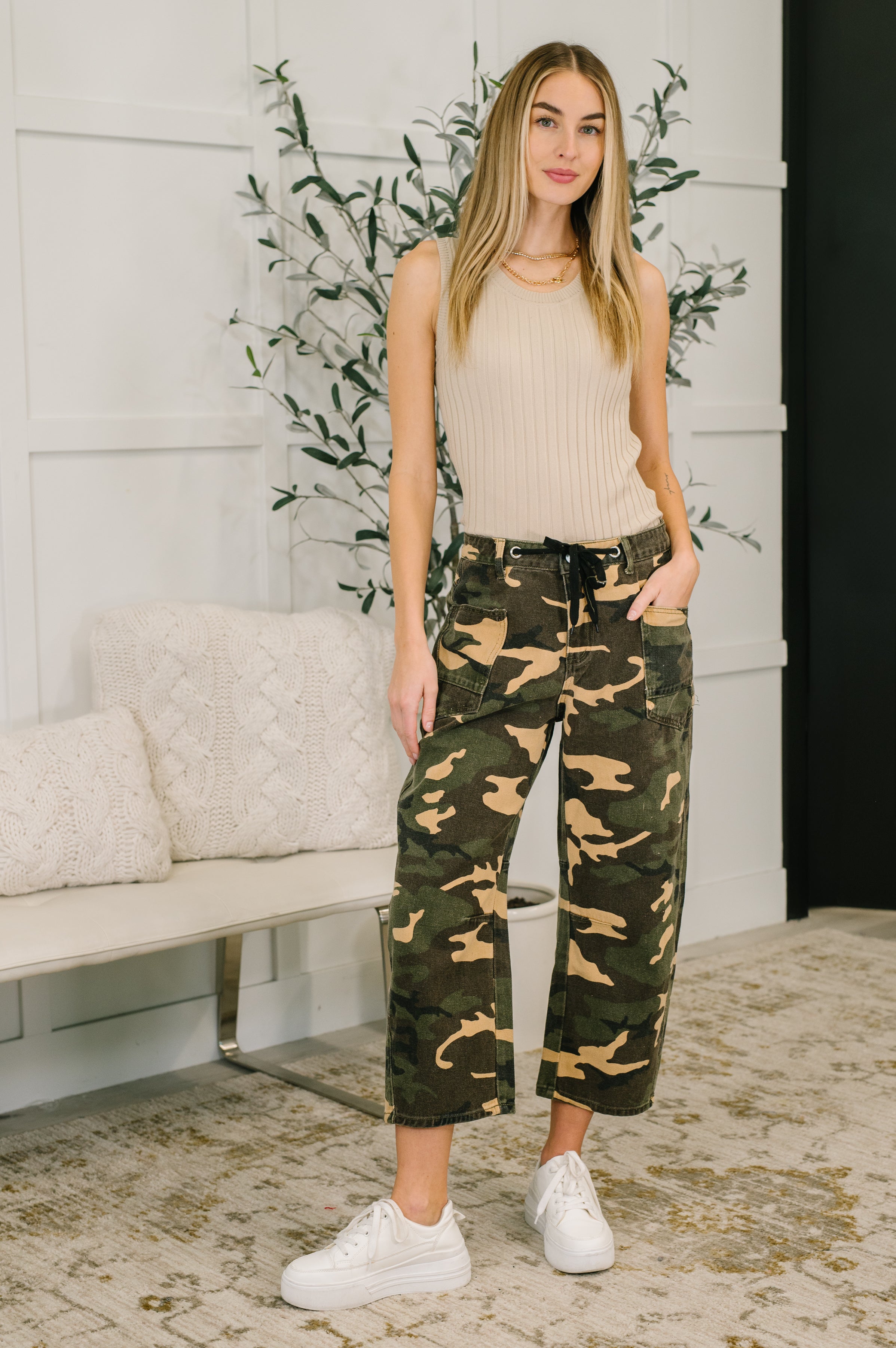 Now You See Me Camo Cargo Pants Womens Ave Shops- Tilden Co.