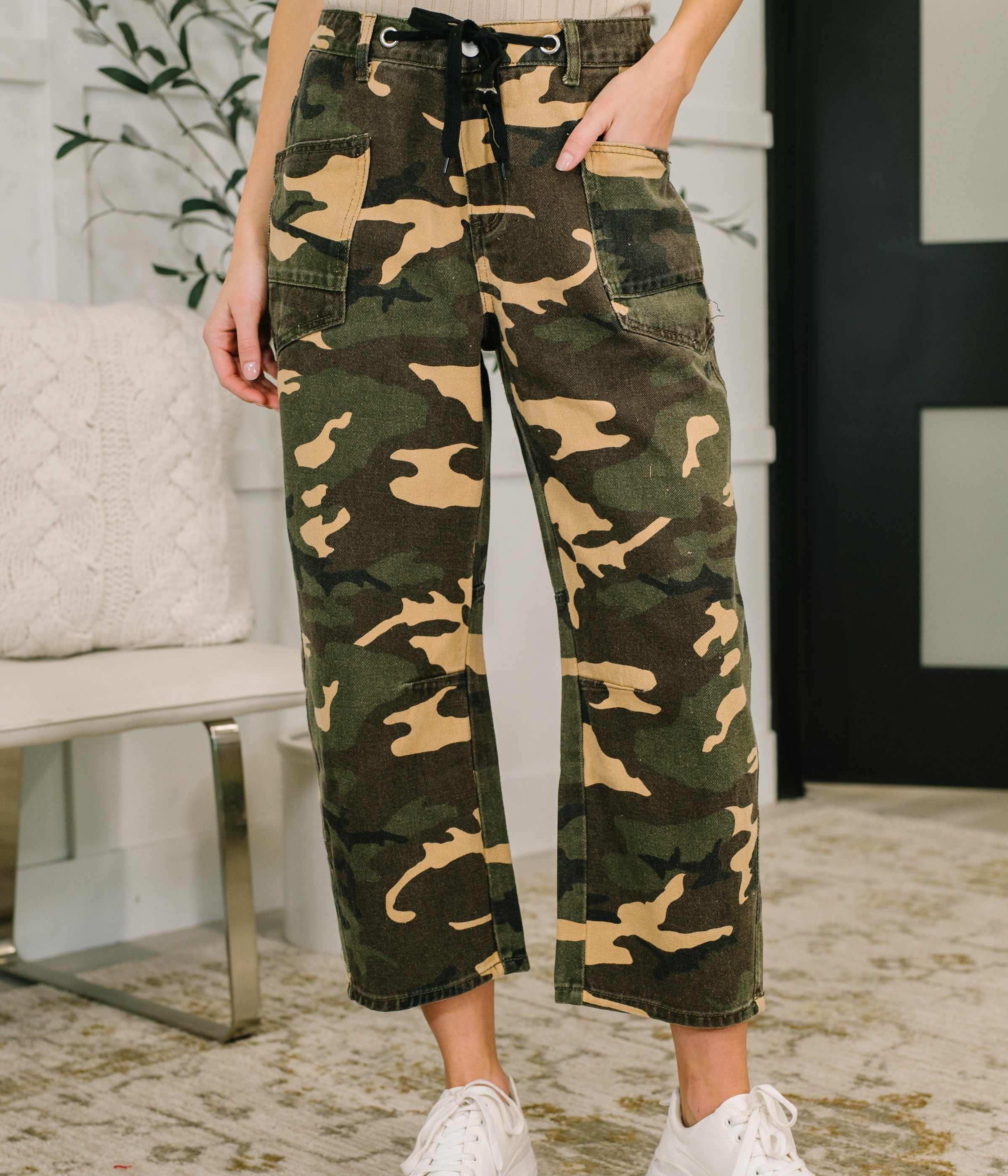 Now You See Me Camo Cargo Pants Womens Ave Shops- Tilden Co.