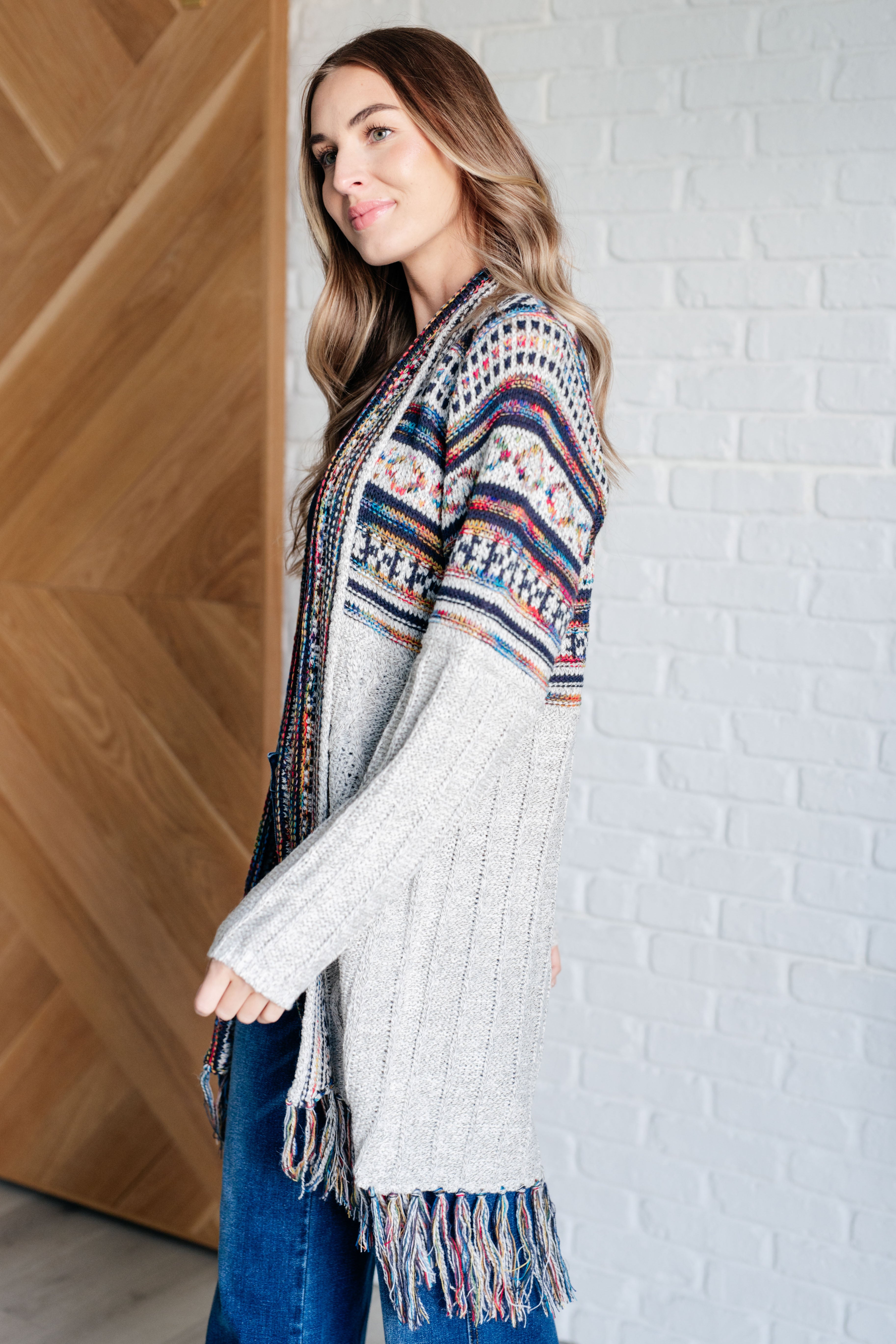 Oh So Lucky Fringe Cardigan Layers Ave Shops- Tilden Co.