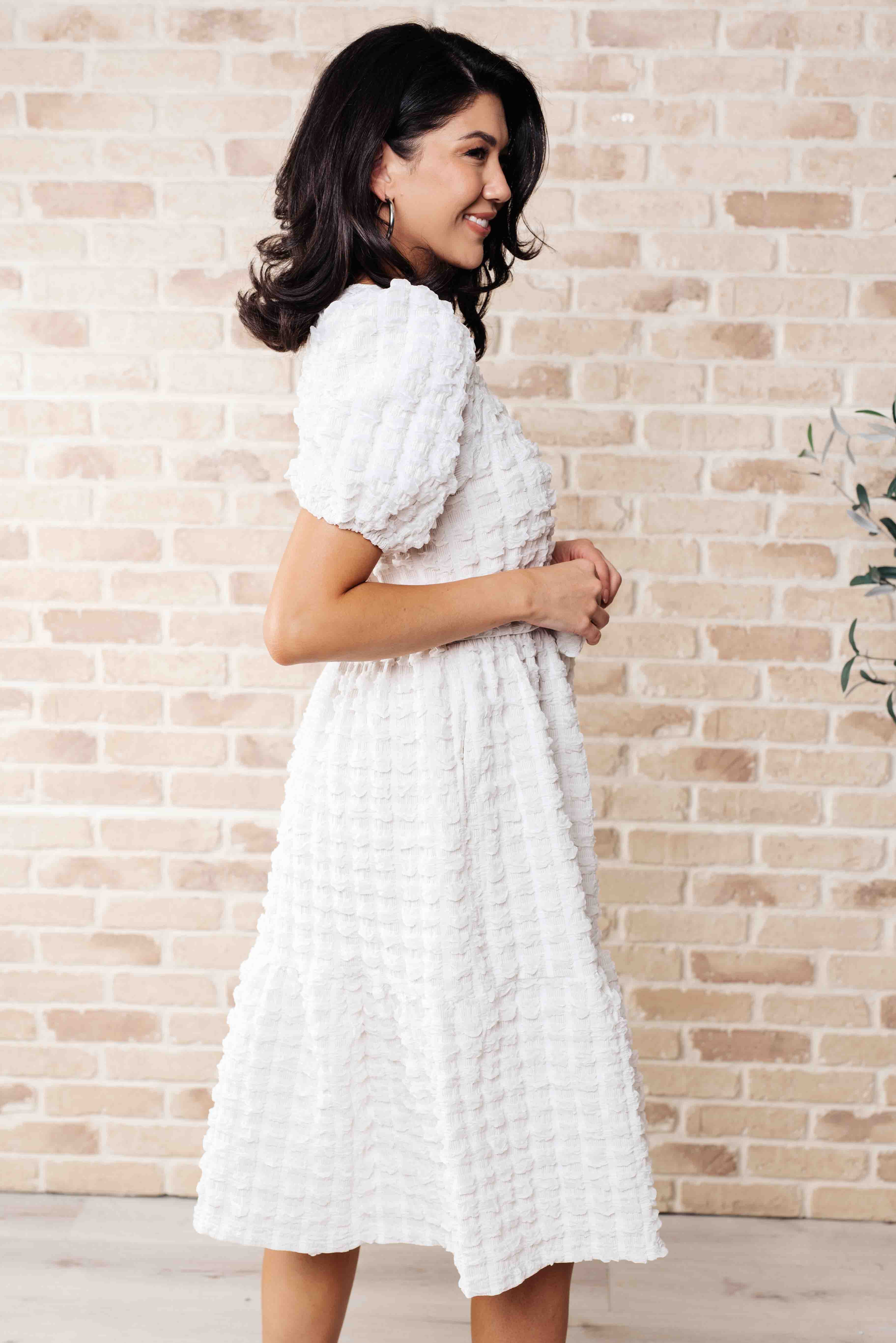 On Cloud Nine Bubble Midi Dress Dresses Ave Shops- Tilden Co.