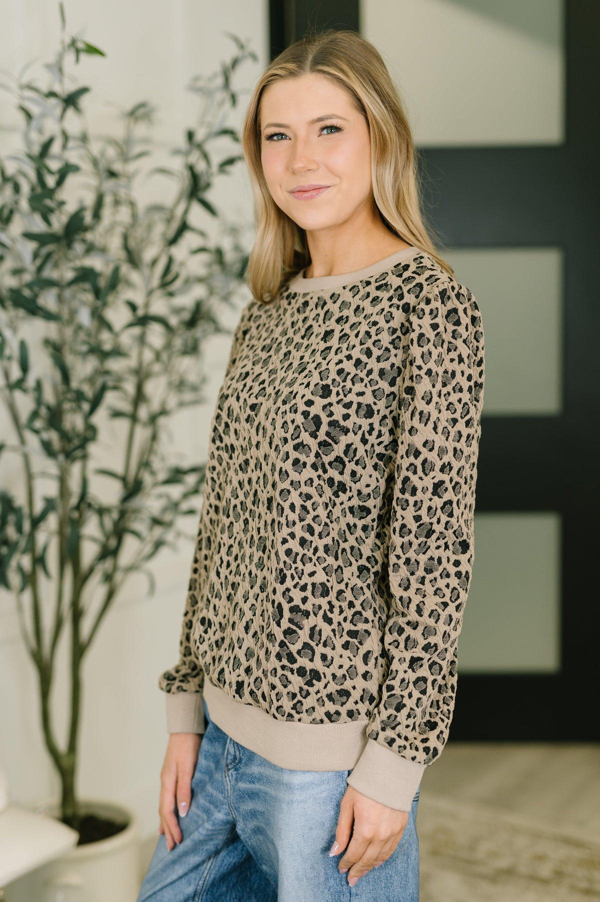 On The Prowl Leopard Print Top Womens Ave Shops- Tilden Co.