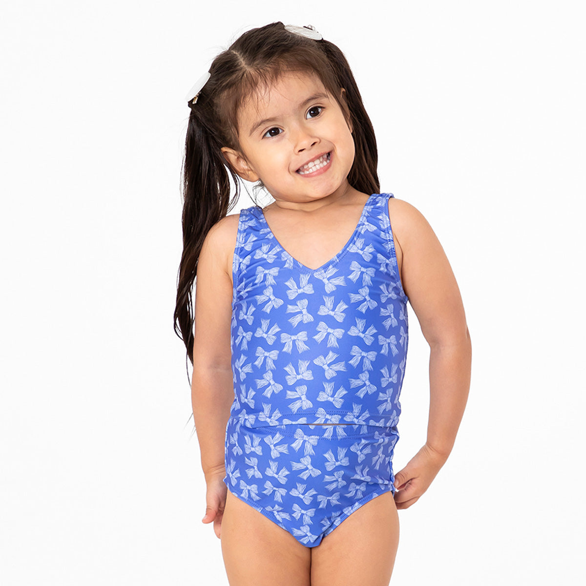 V Neck Tankini Top (Girls) Swim Top Janela Bay- Tilden Co.