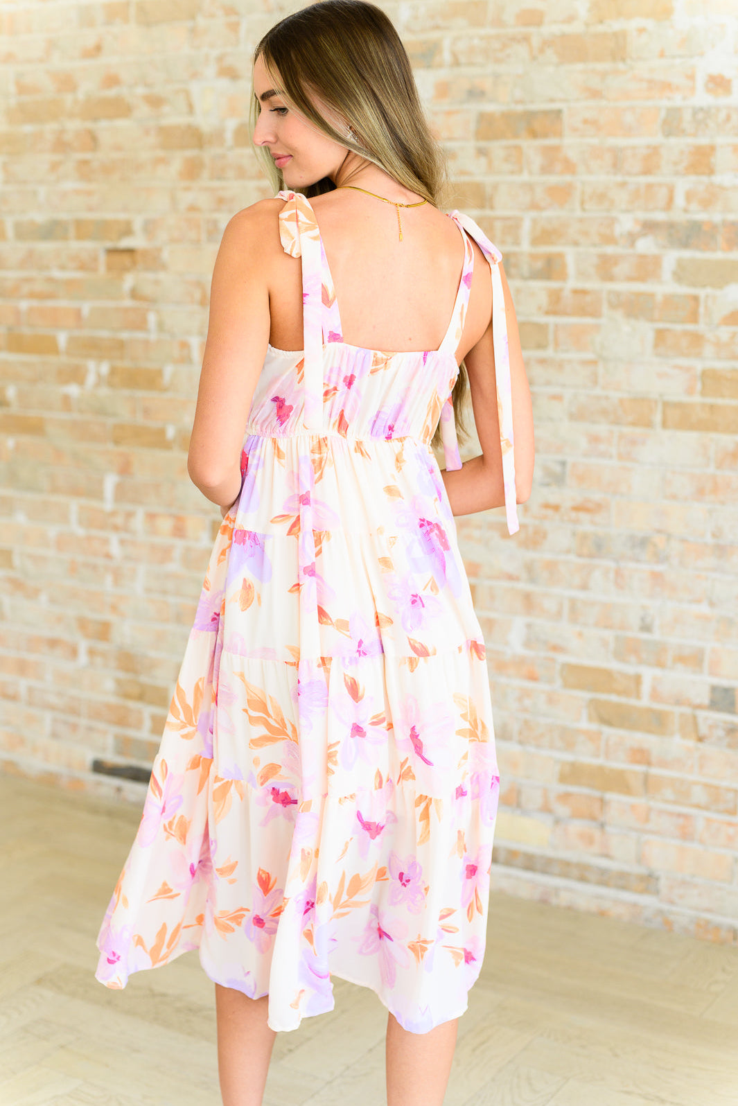 Pastel Petals Floral Midi Dress Dresses Ave Shops- Tilden Co.