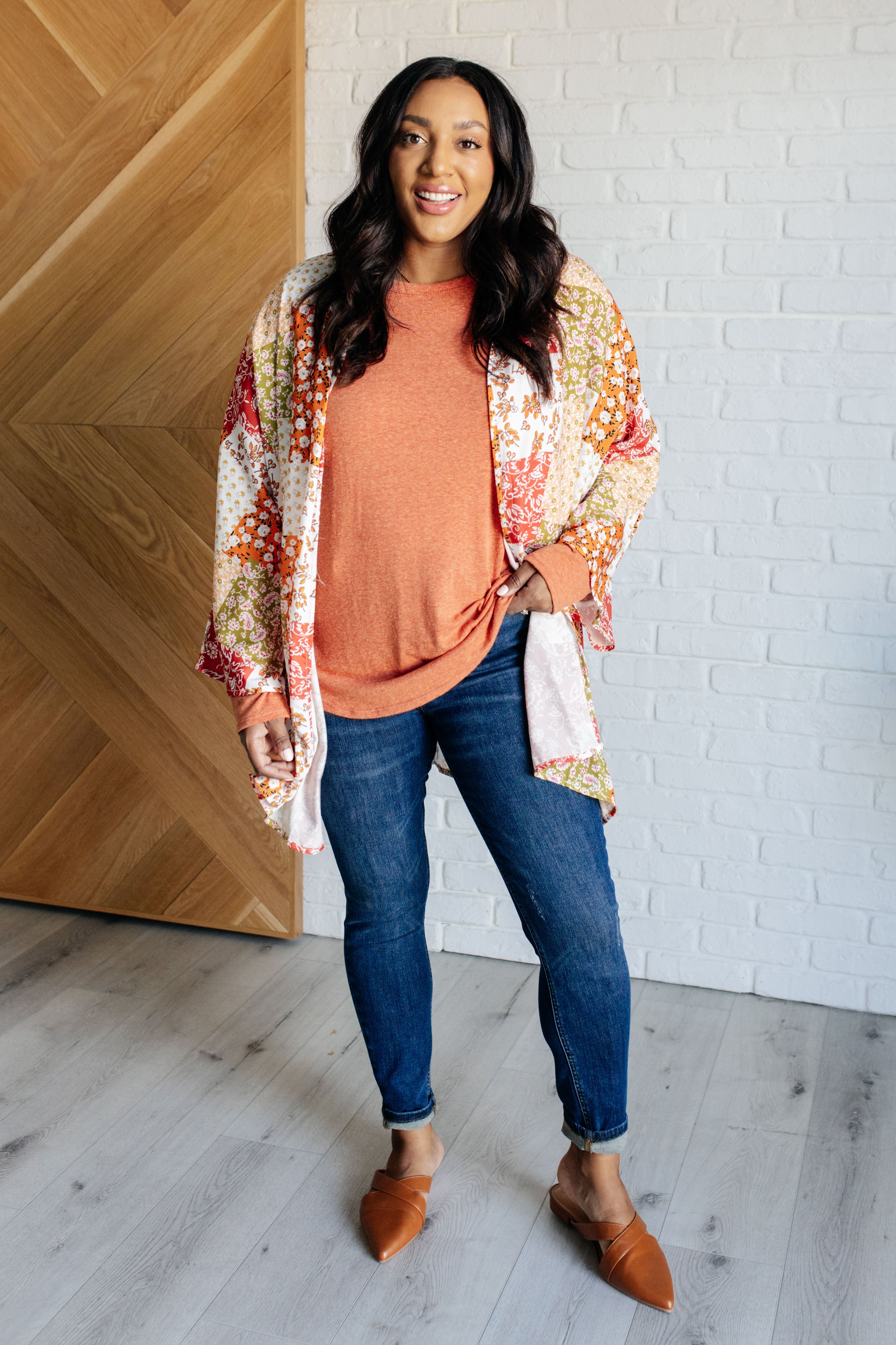 Patchwork of Feelings Mixed Floral Kimono Layers Ave Shops- Tilden Co.
