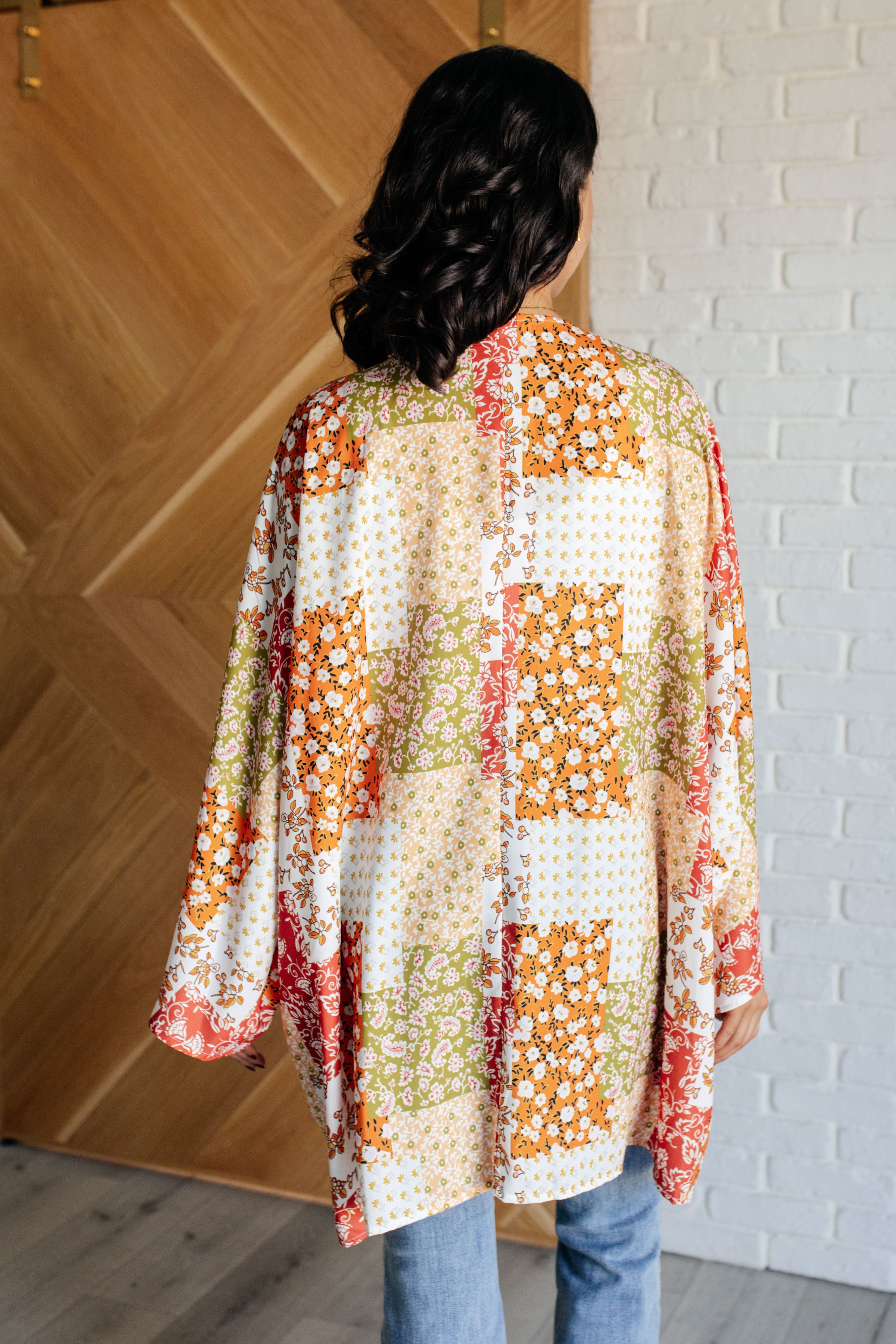 Patchwork of Feelings Mixed Floral Kimono Layers Ave Shops- Tilden Co.