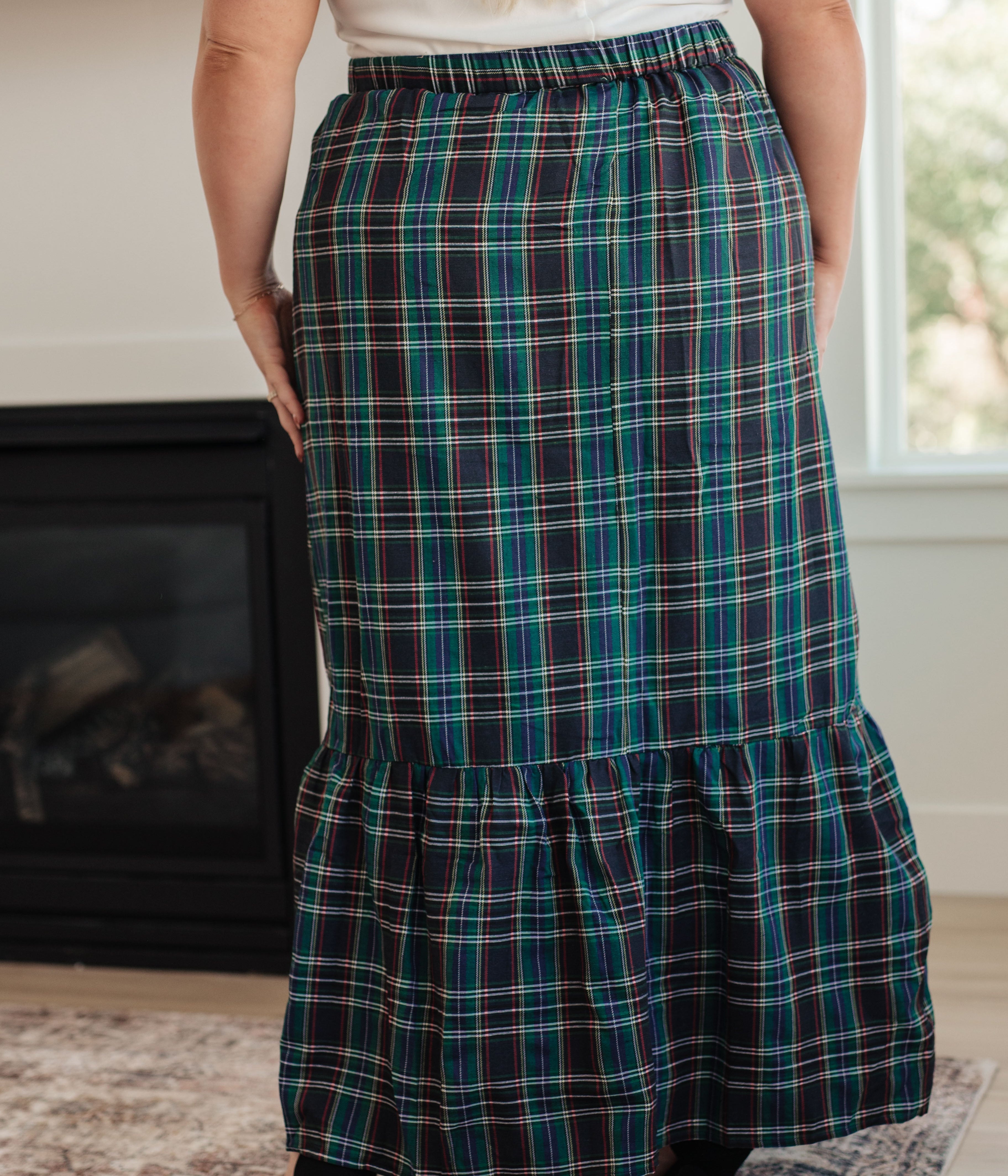 Plaid Perfection Maxi Skirt Bottoms Ave Shops- Tilden Co.