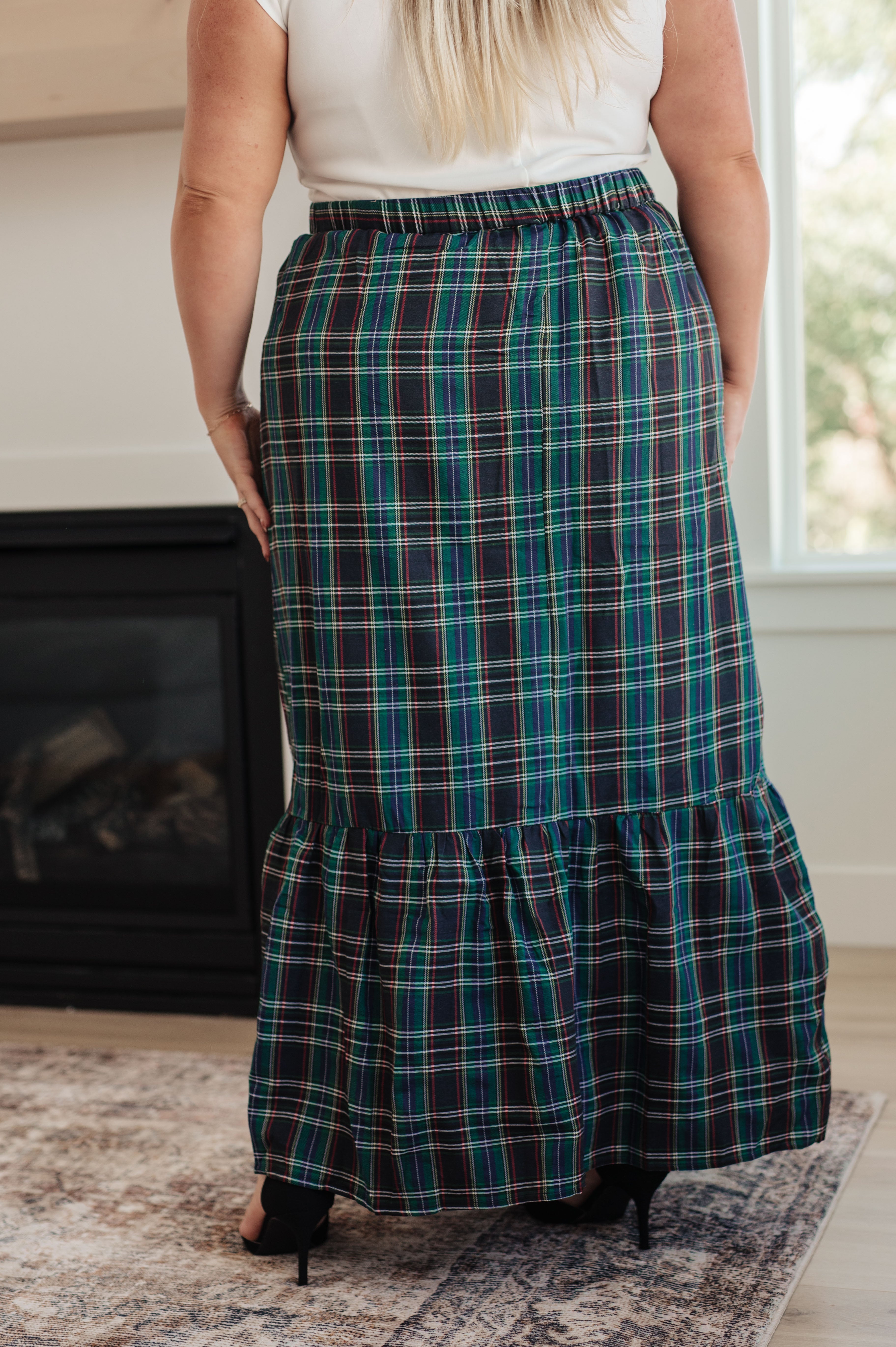 Plaid Perfection Maxi Skirt Bottoms Ave Shops- Tilden Co.