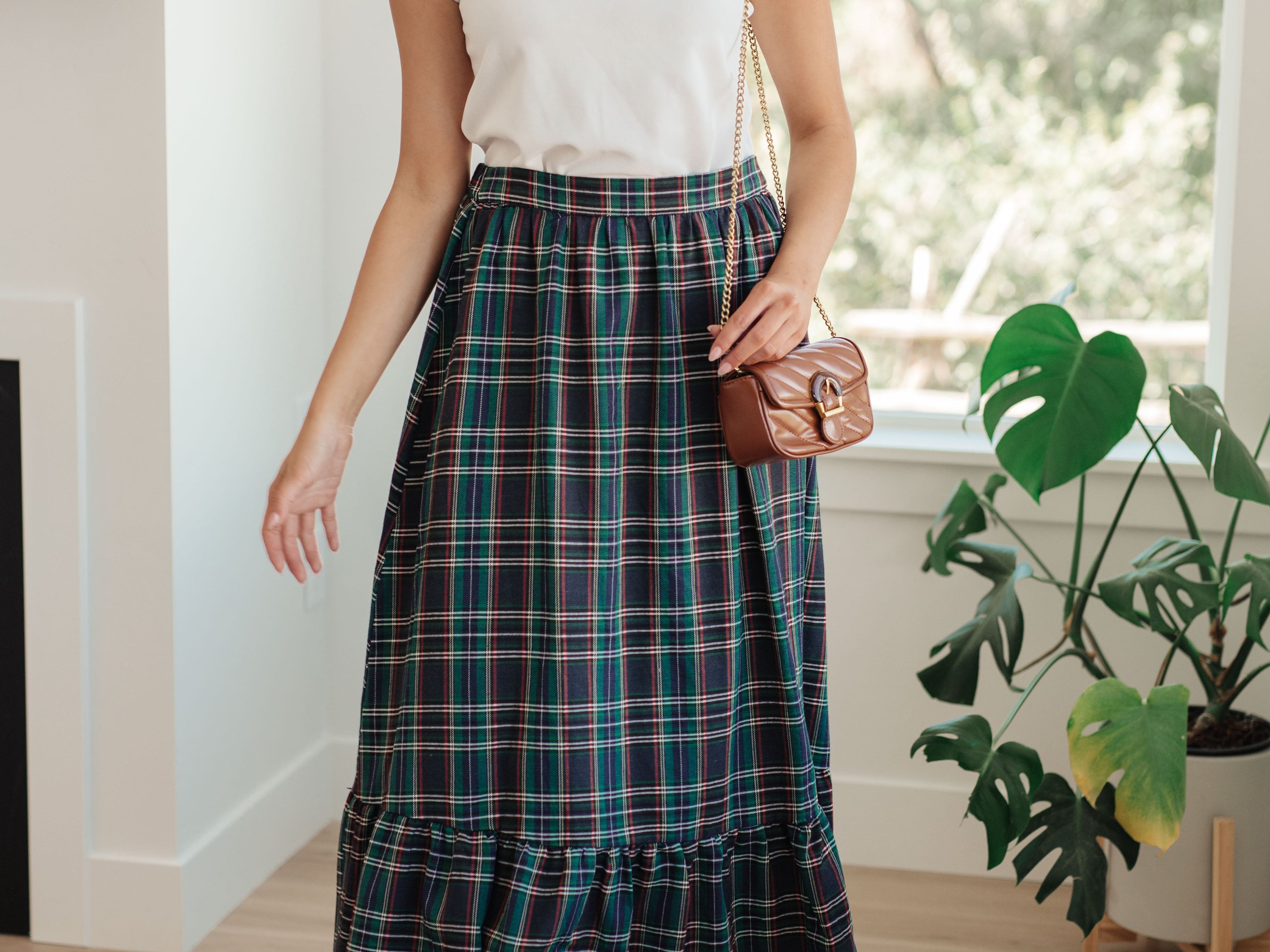 Plaid Perfection Maxi Skirt Bottoms Ave Shops- Tilden Co.