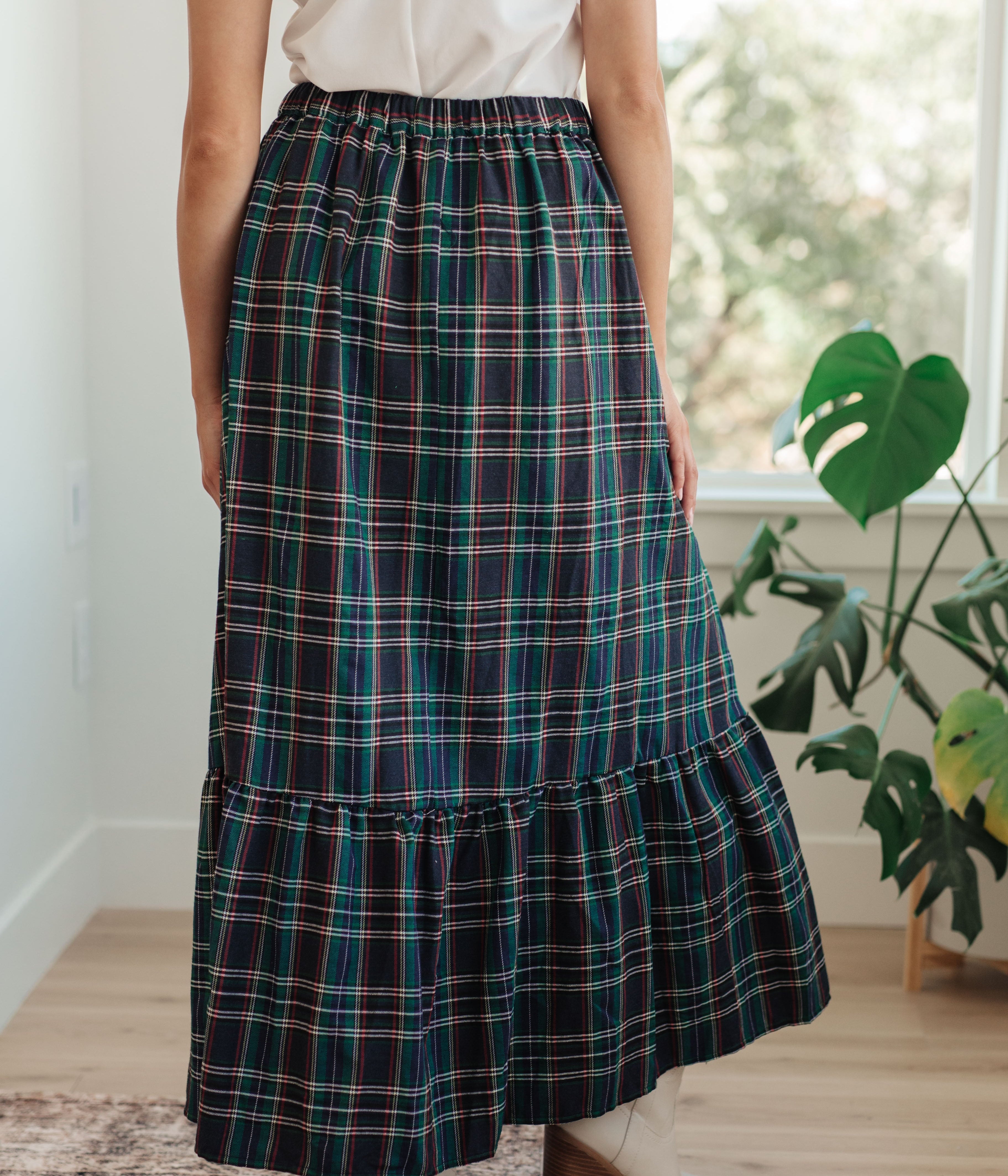 Plaid Perfection Maxi Skirt Bottoms Ave Shops- Tilden Co.