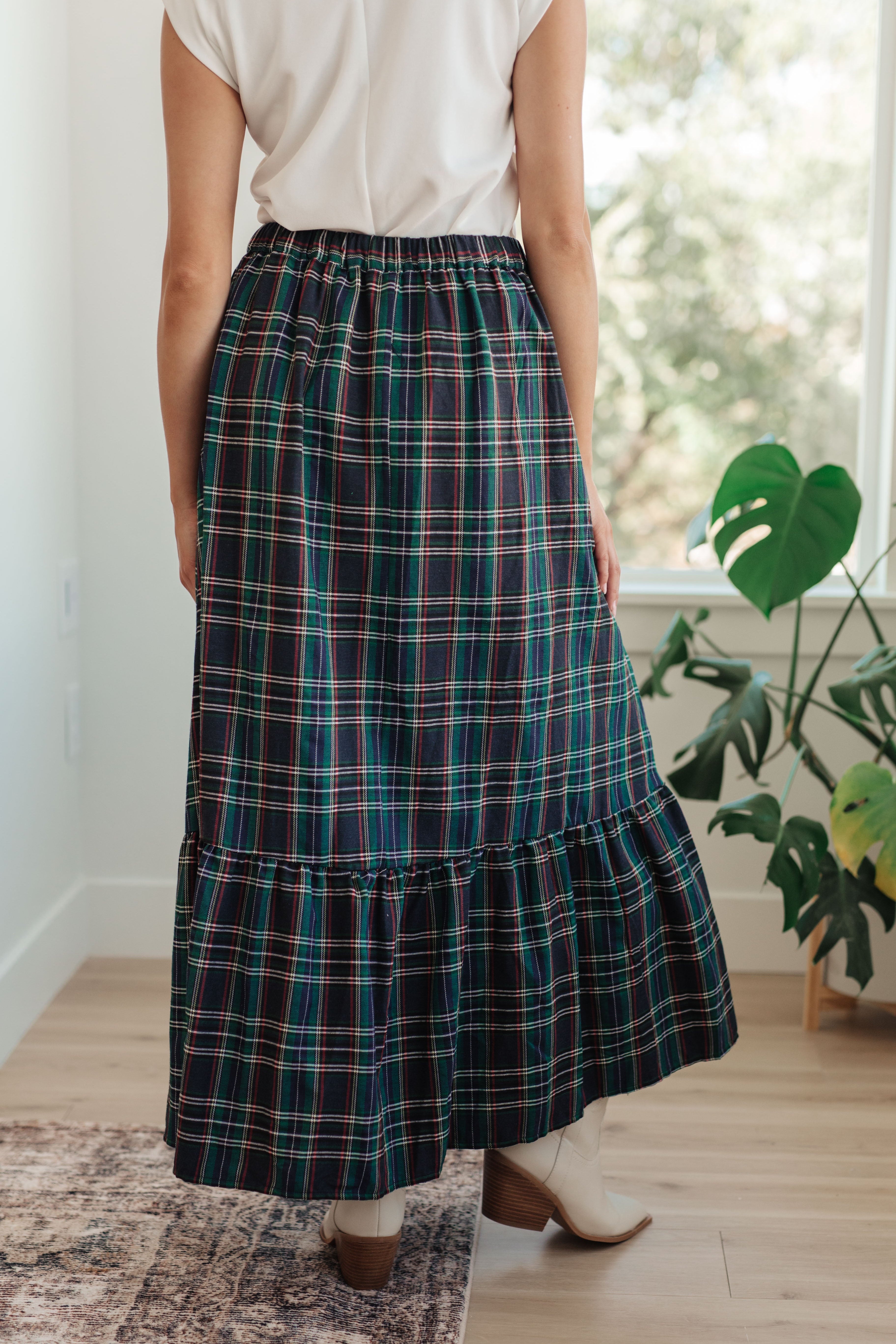Plaid Perfection Maxi Skirt Bottoms Ave Shops- Tilden Co.