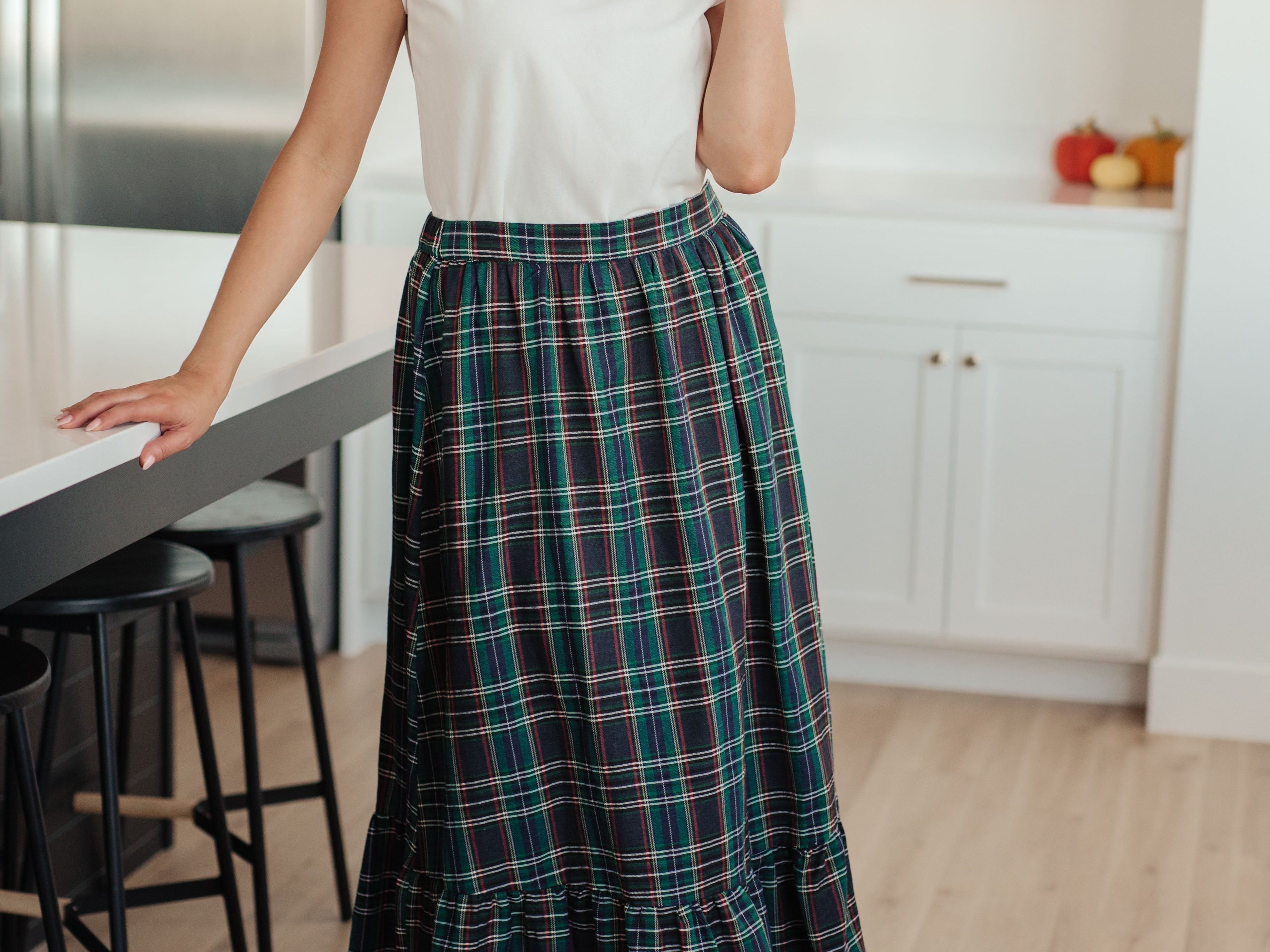 Plaid Perfection Maxi Skirt Bottoms Ave Shops- Tilden Co.