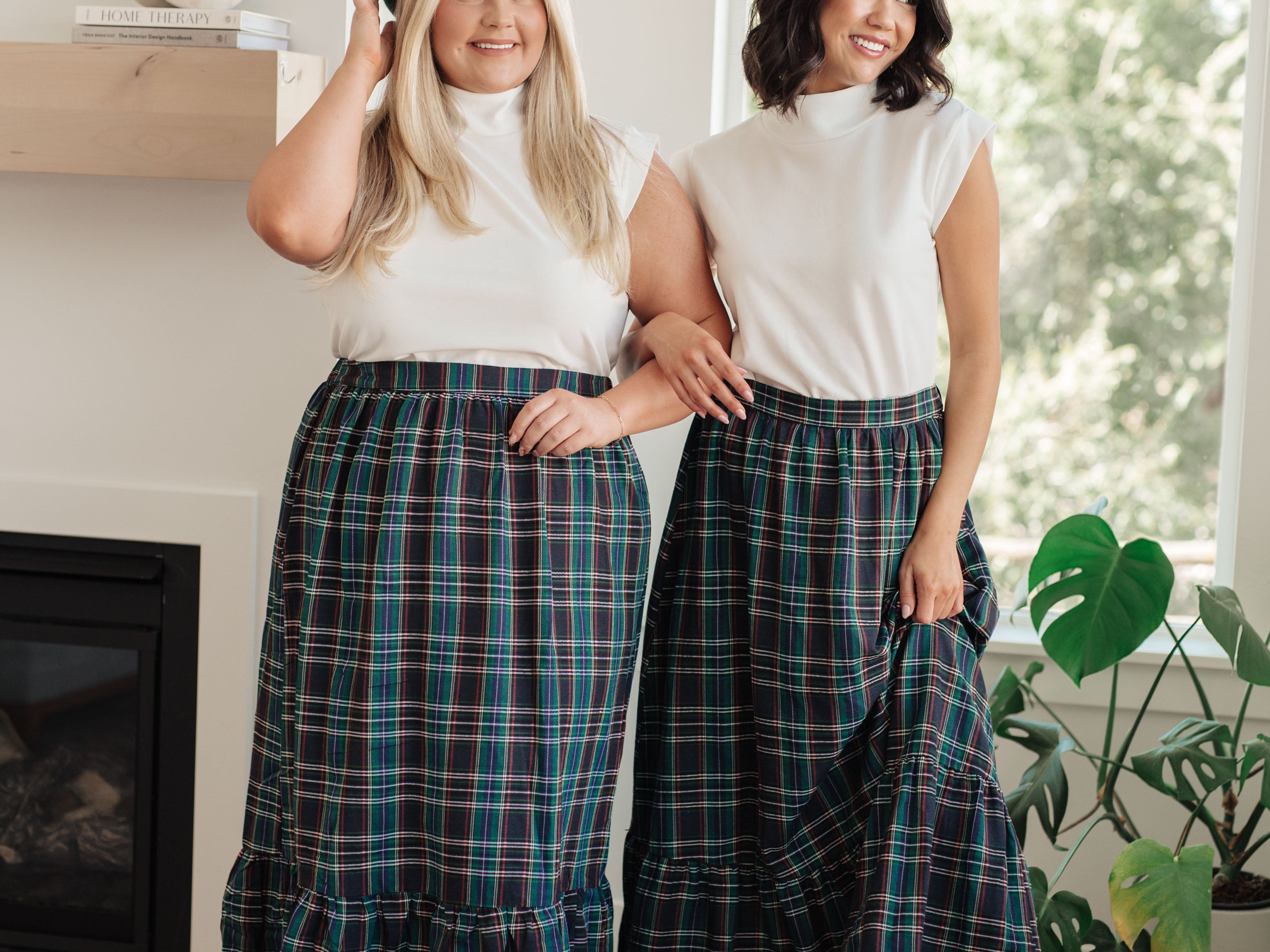 Plaid Perfection Maxi Skirt Bottoms Ave Shops- Tilden Co.