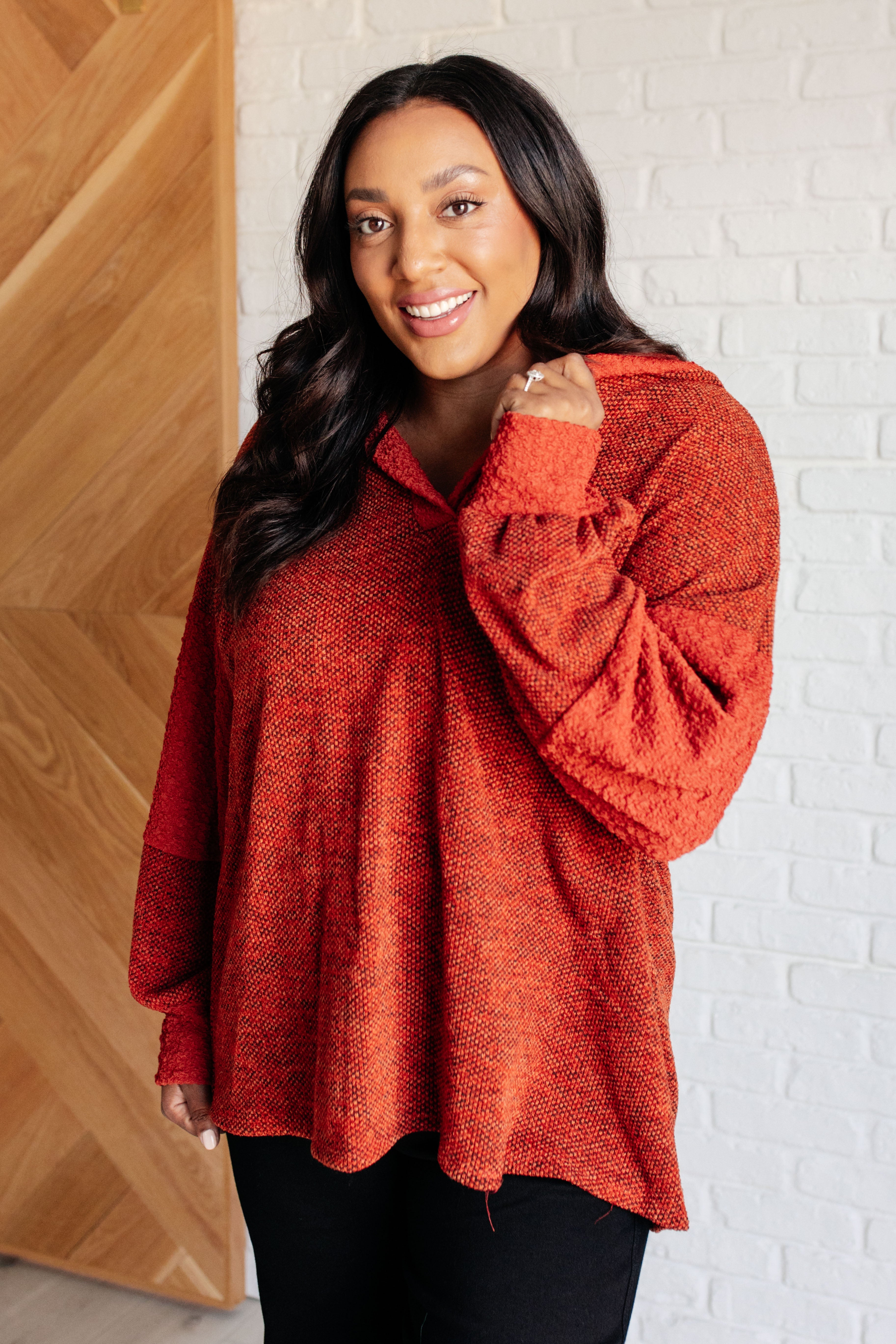 Planning Ahead Color Block Hoodie Tops Ave Shops- Tilden Co.