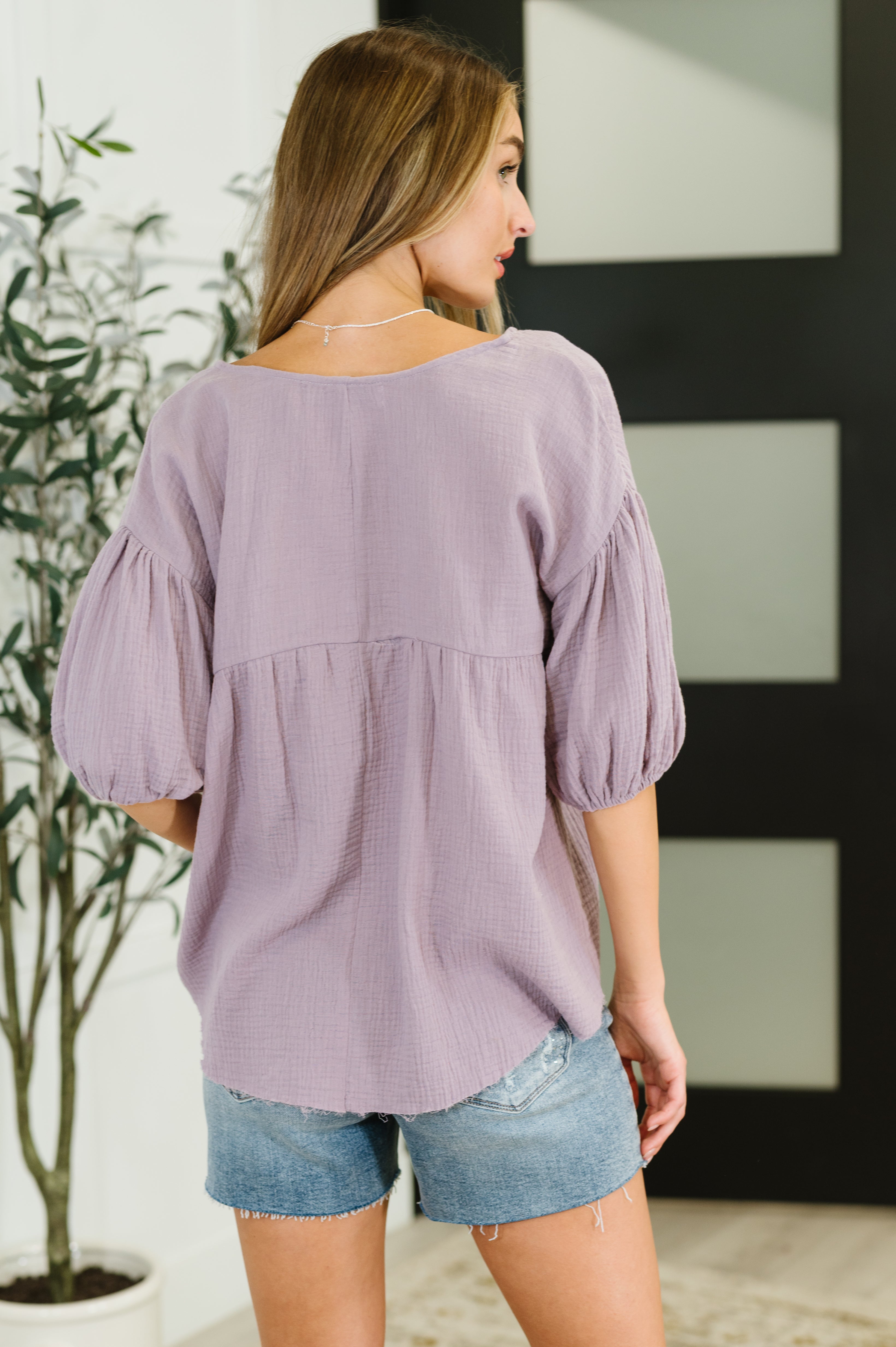 Pleasantly Perfect Bubble Sleeve Peasant Blouse Blouses Ave Shops- Tilden Co.