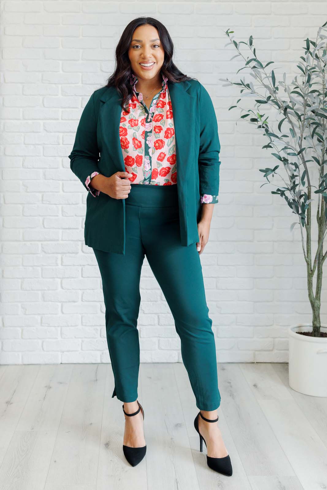 Presupposed Ideas Mixed Print Button Up Blouse Blouses Ave Shops- Tilden Co.