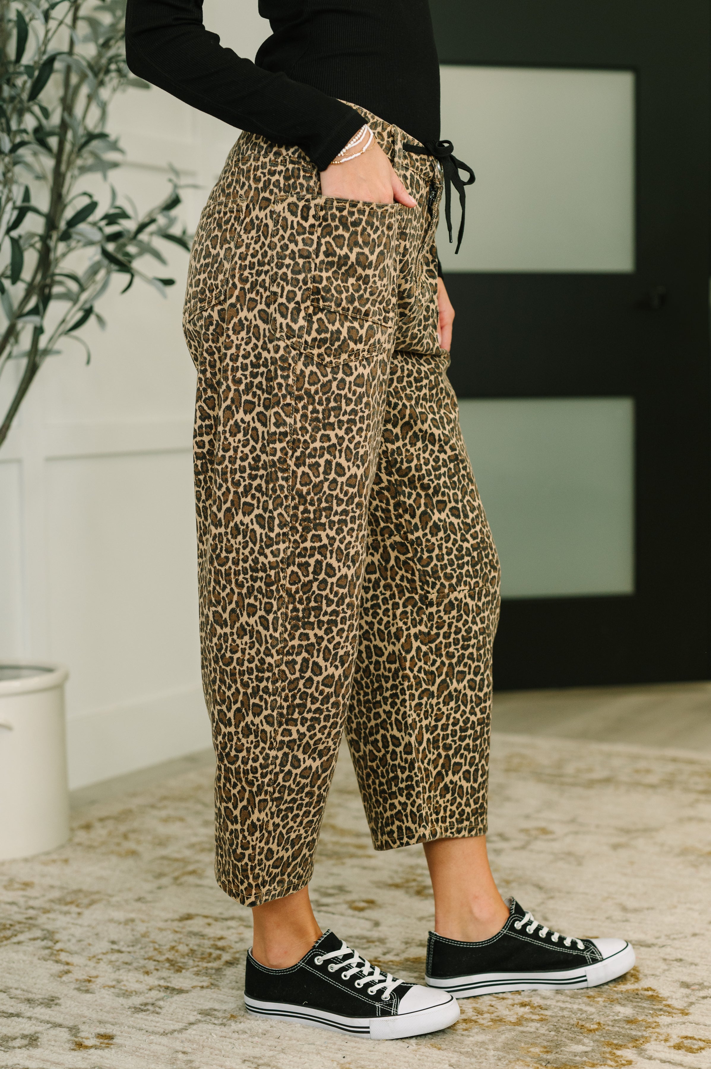 Prowl Power Barrell Ankle Crop Jean in Khaki Womens Ave Shops- Tilden Co.