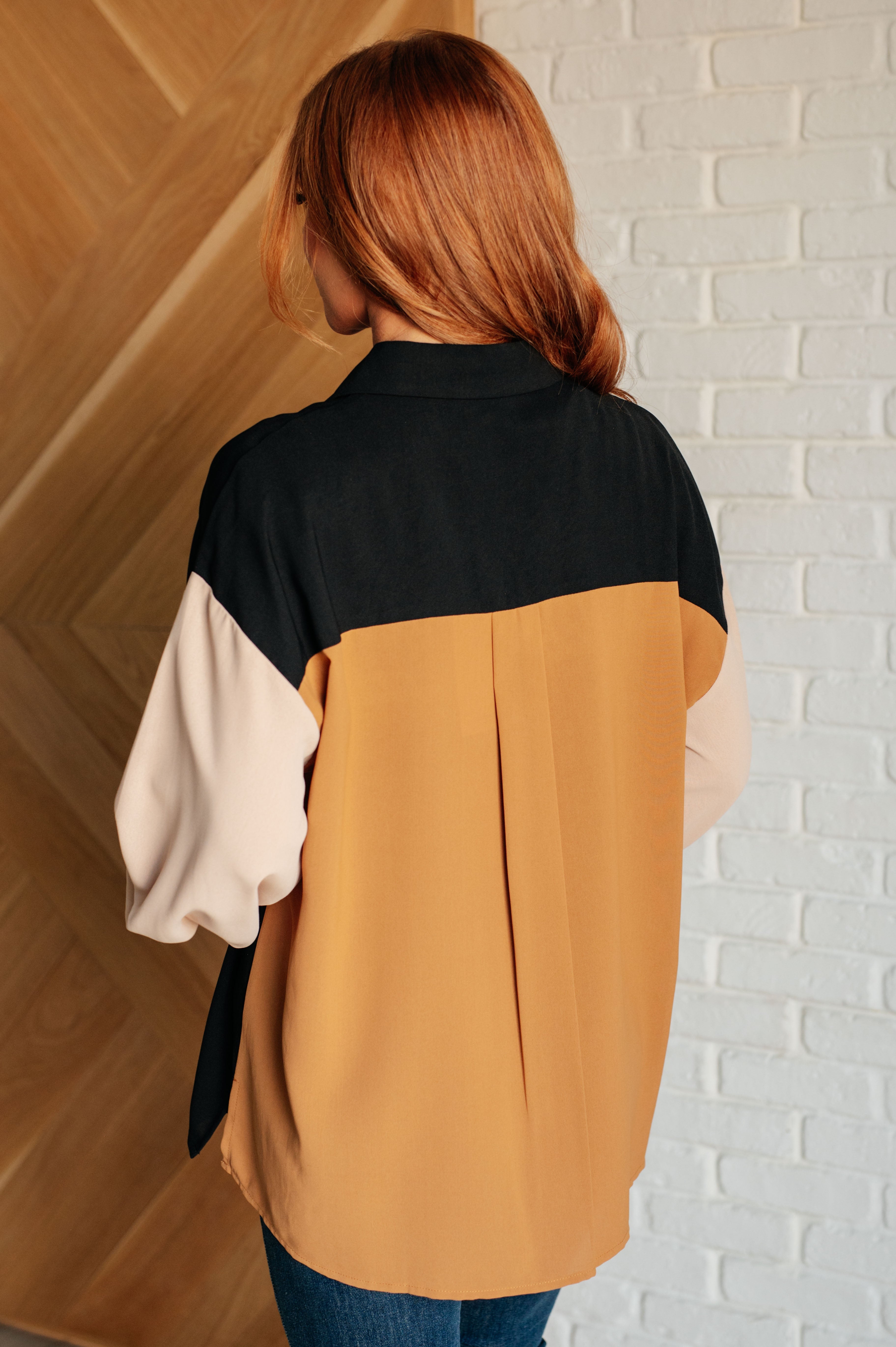 Queen of the Block Button Up Tops Ave Shops- Tilden Co.