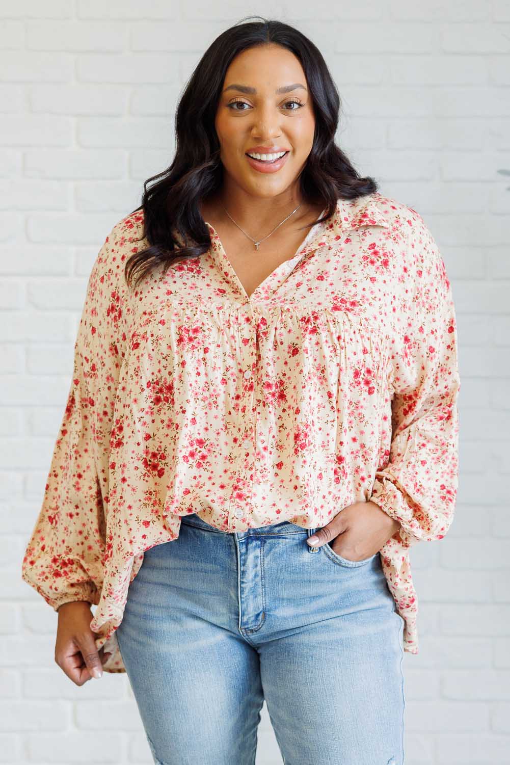 Reap What You Sow Button Down Blouses Ave Shops- Tilden Co.