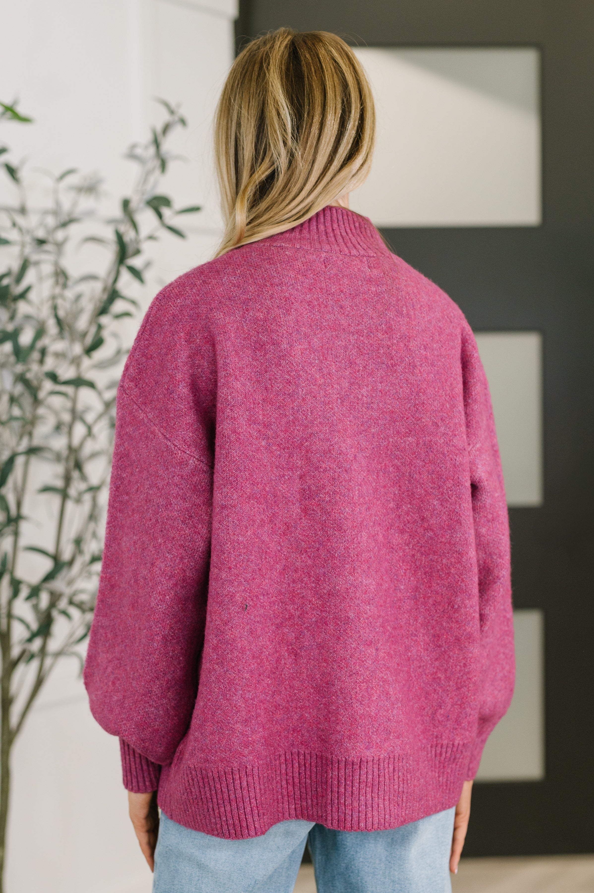 Right to the Core High Neck Pullover in Light Plum Womens Ave Shops- Tilden Co.