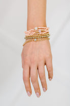 Rose & Radiance Bracelet Set in Pink and Gold Womens Ave Shops- Tilden Co.