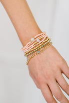 Rose & Radiance Bracelet Set in Pink and Gold Womens Ave Shops- Tilden Co.